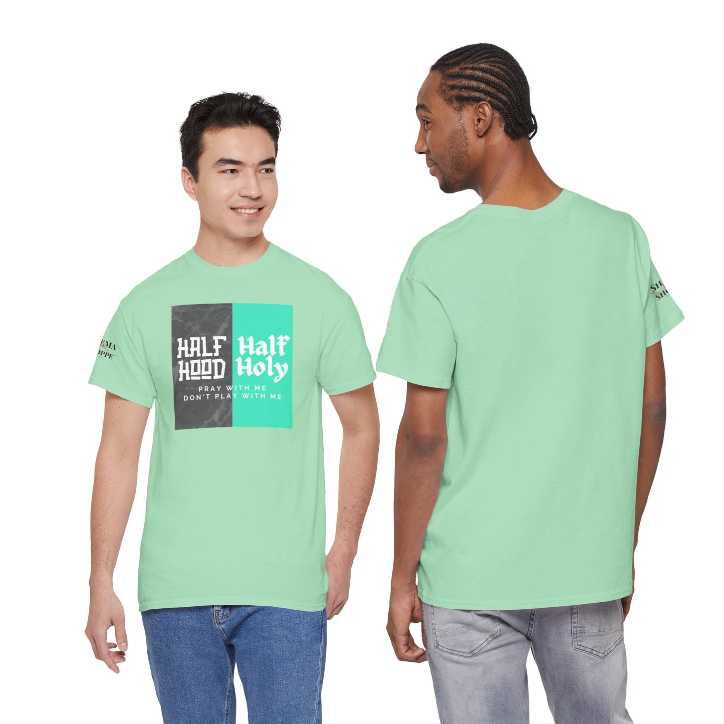 Half Hood/Half Holy Unisex Heavy Cotton Tee