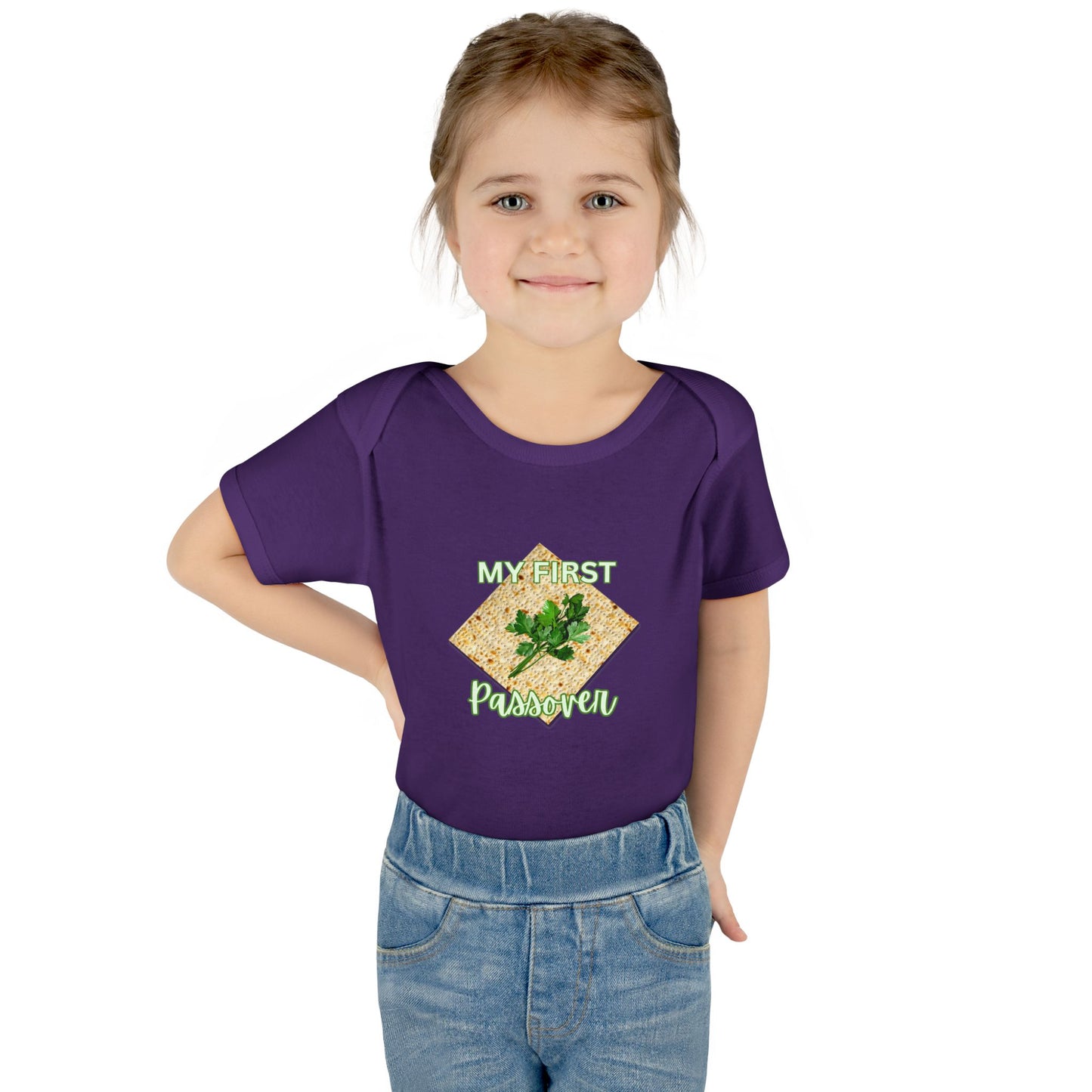 Baby Bodysuit - "My First Passover" Infant Onesie (Cute Unleavened Bread Lover Gift)