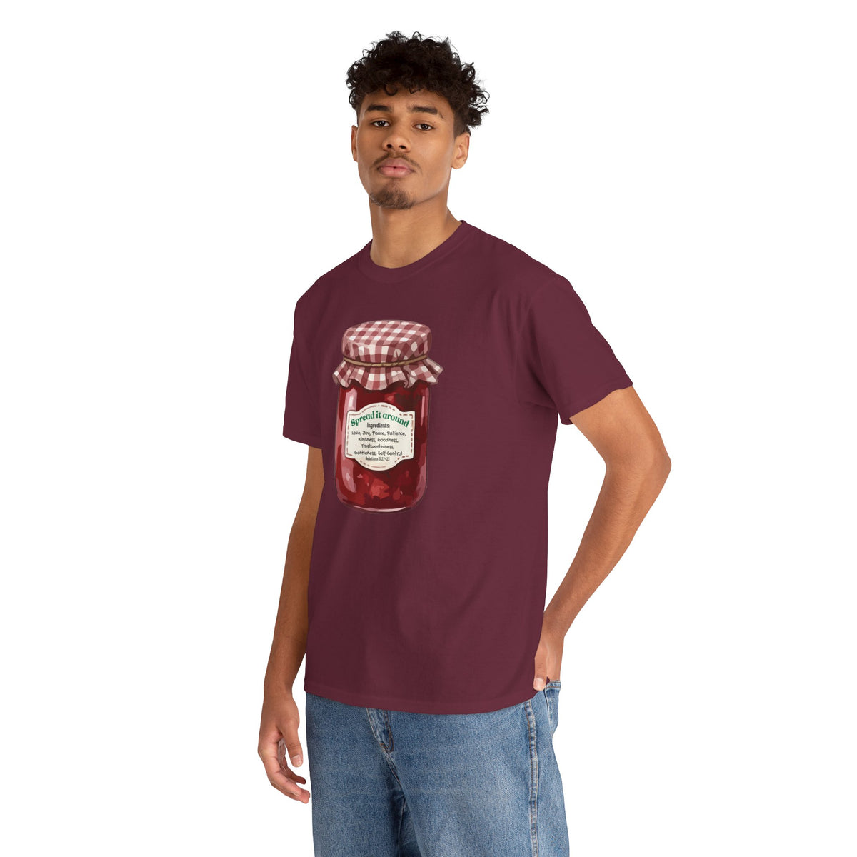 Fruit Of The Spirit Graphic Tee — Vintage Preserves "Spread it Around" T‑Shirt Galations
