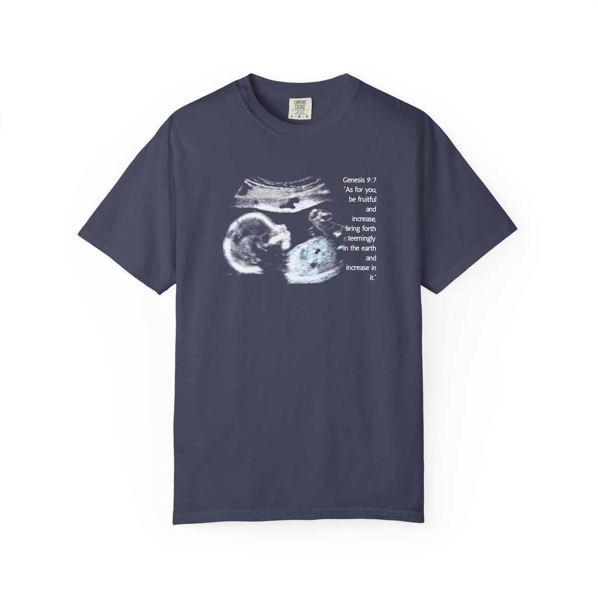 Pregnancy Support Tee - Ultrasound Bible Verse