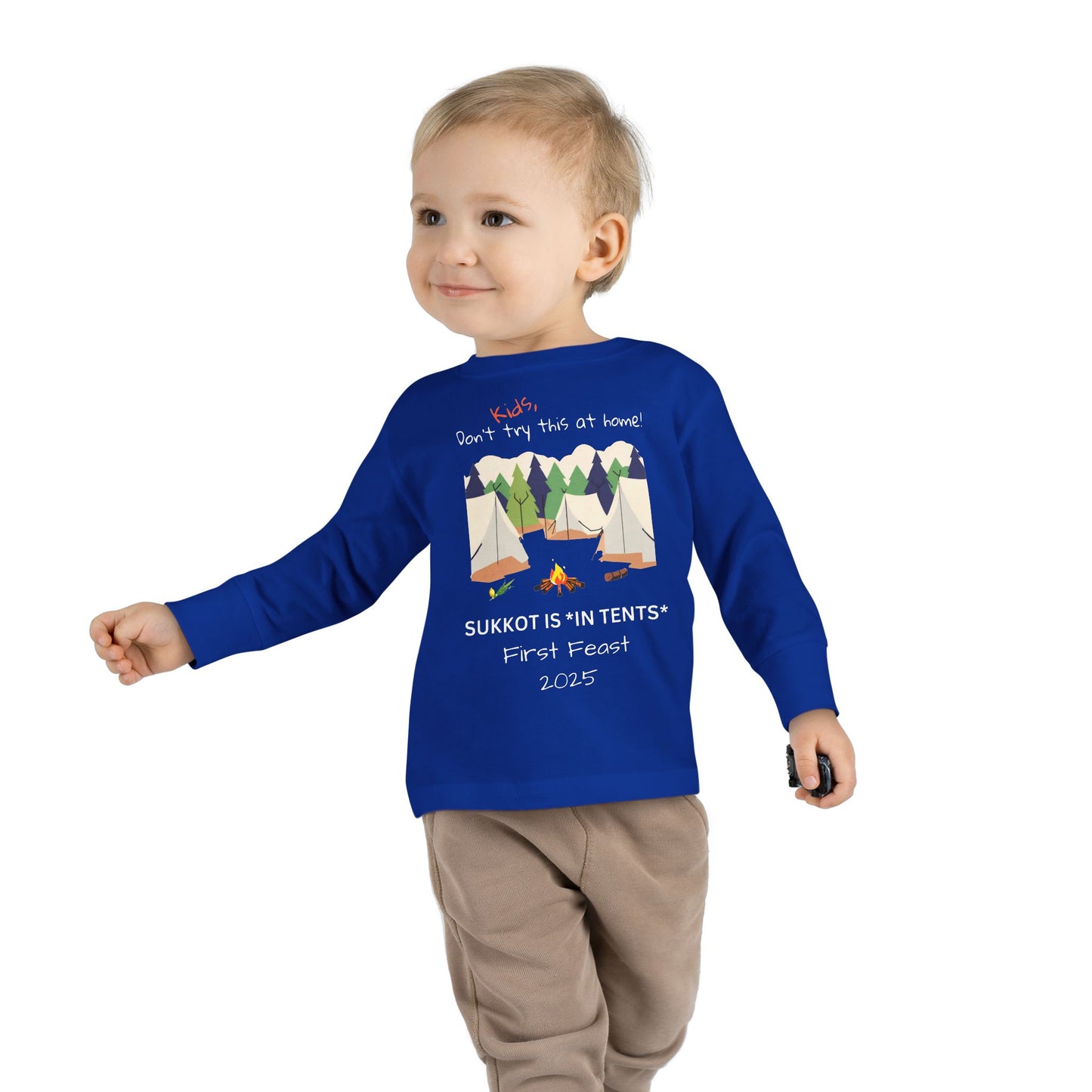 Personalized Sukkot- Toddler Long Sleeve Tee