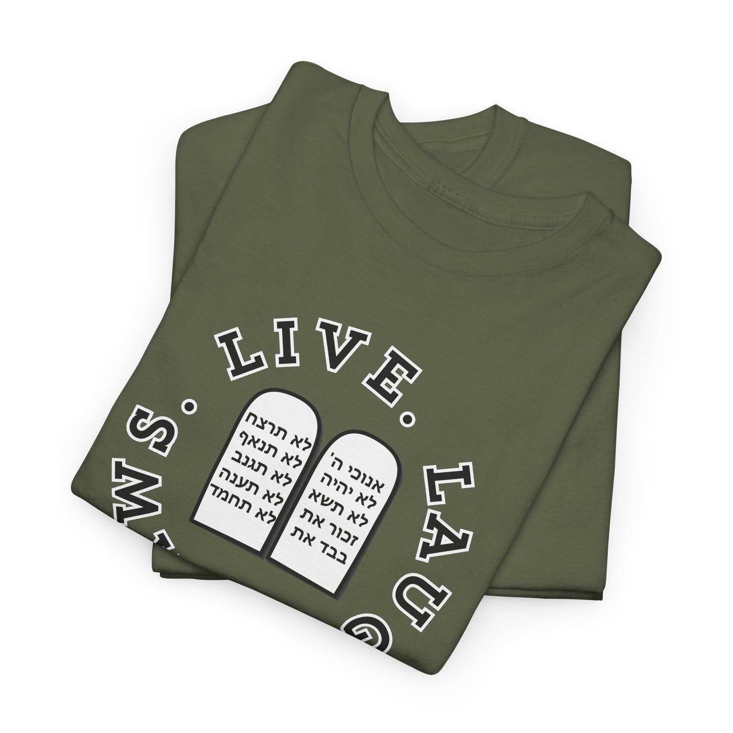 Live Laugh Laws T‑Shirt — Legal Humor Tee with Open Book Graphic