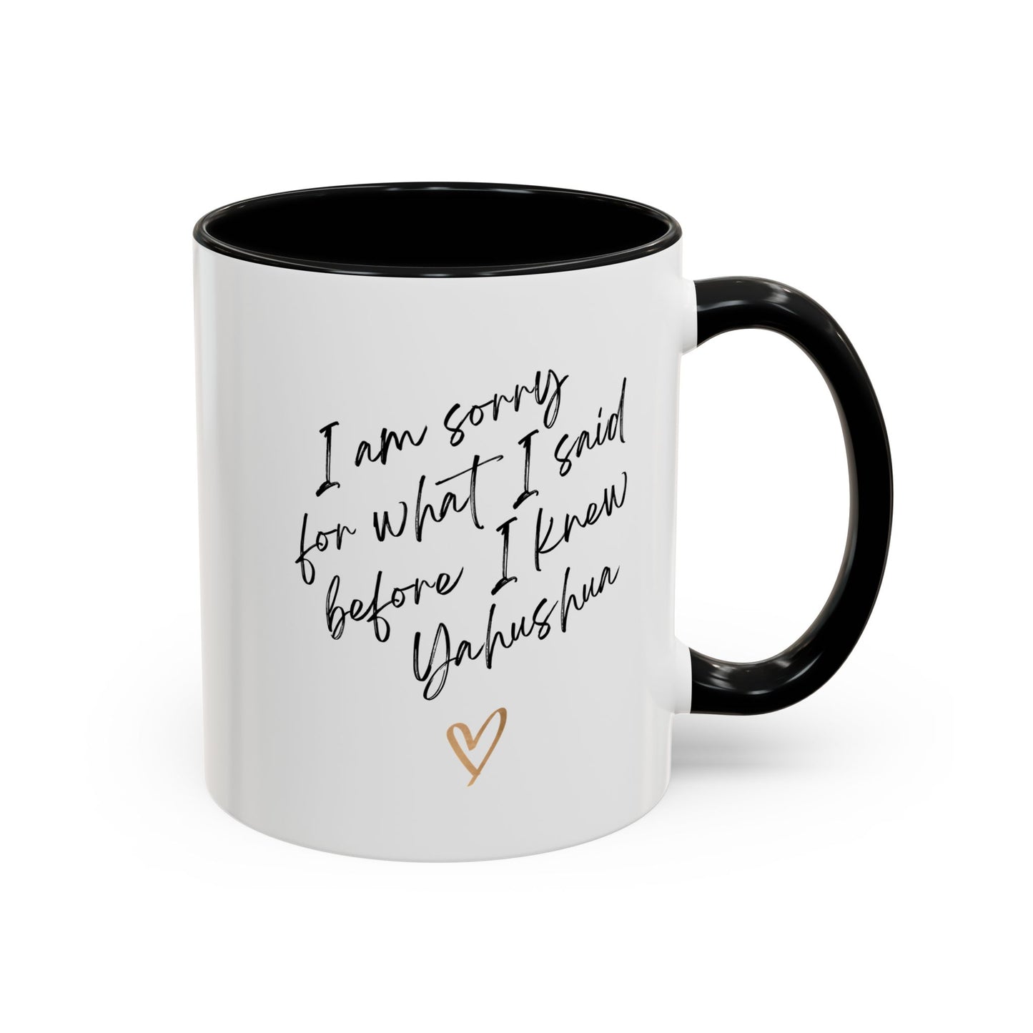 I'm Sorry (Yahushua) Accent Coffee Mug (11, 15oz)