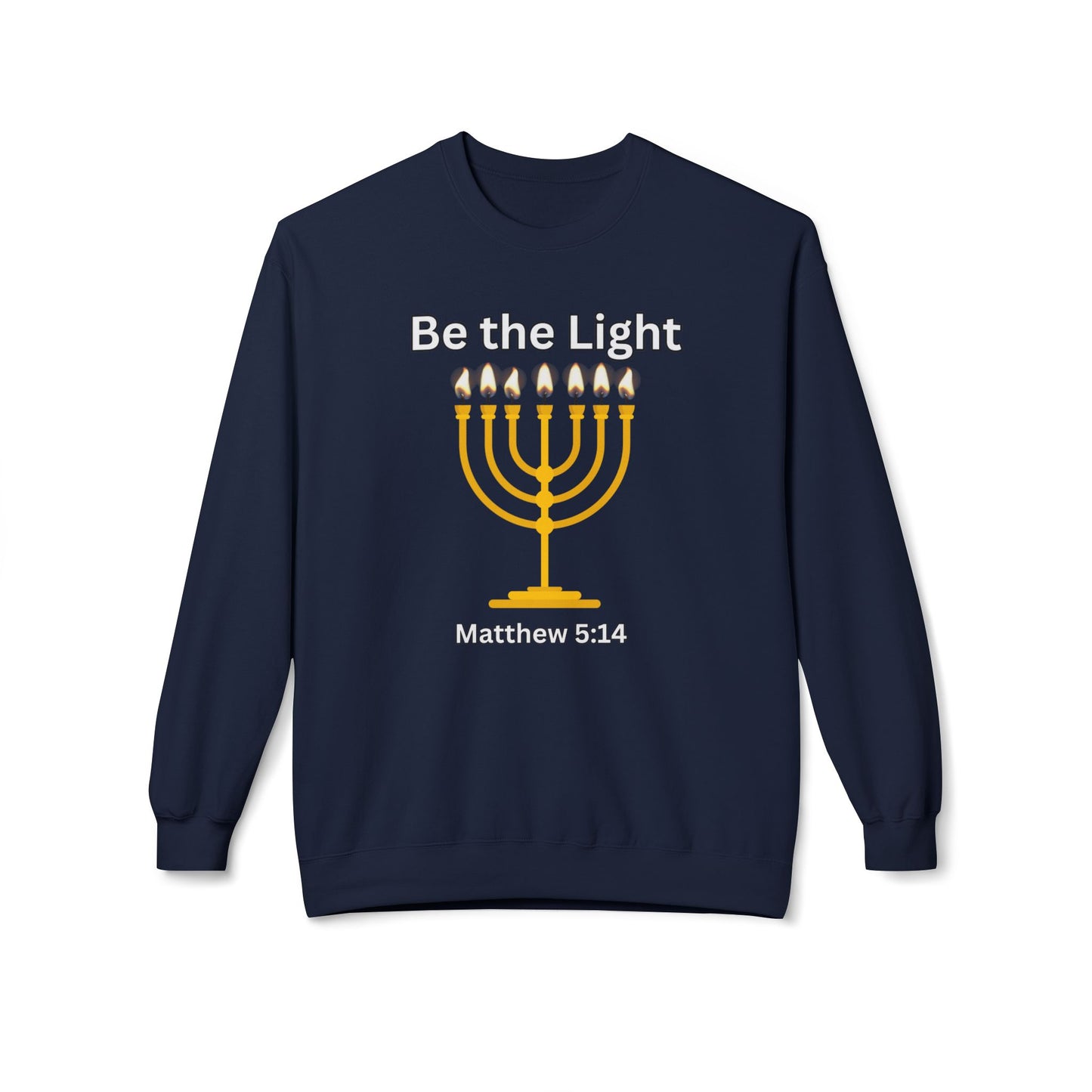 Be The Light Unisex Midweight Softstyle Fleece Crewneck Sweatshirt