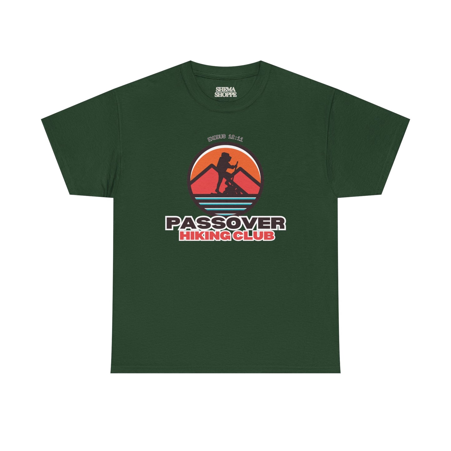 Passover Hiking Club Unisex Tee - Exodus 12:11 T-Shirt Cotton