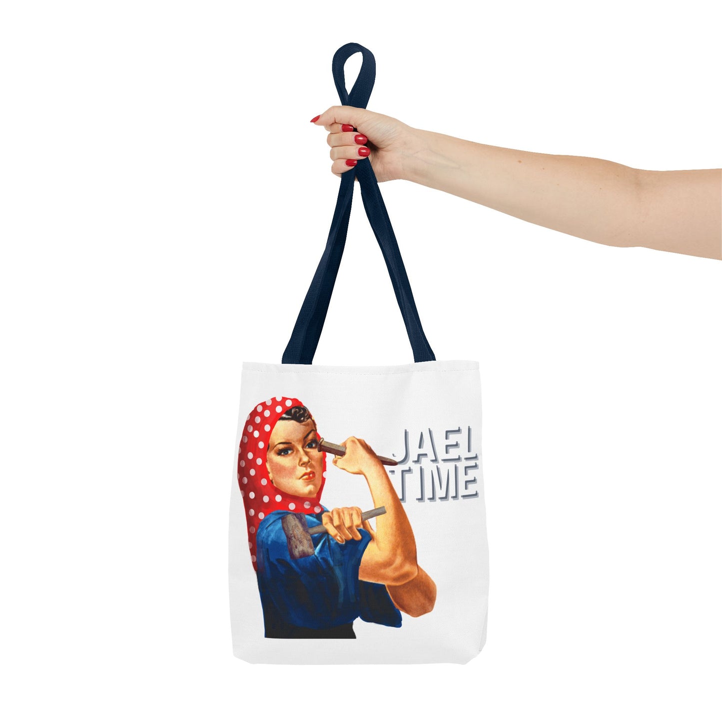 Tote Bag - Jael Time Empowering Design Tent Peg and Hammer Bag