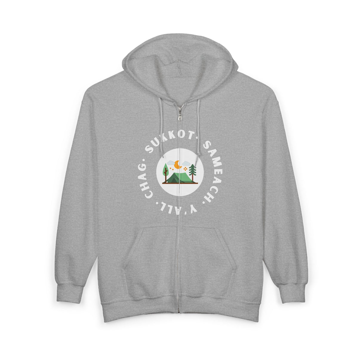 Chag Sukkot Unisex Heavy Blend™ Full Zip Hooded Sweatshirt