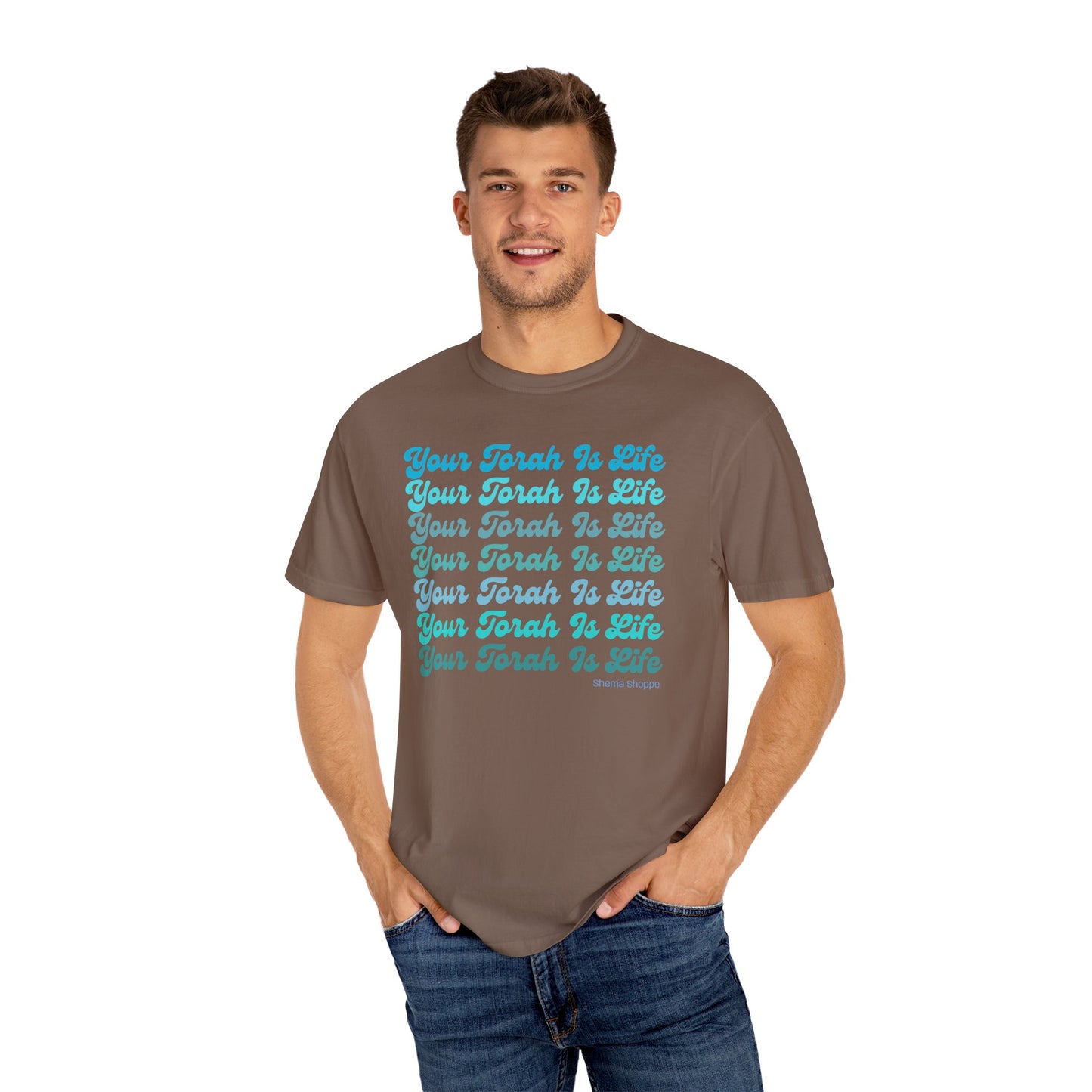 Your Torah Is Life Inspirational T-Shirt - Spiritual Gift, Faith-Based Apparel, Casual Wear, Bible Quote Shirt, Feast and Fellowship Tee