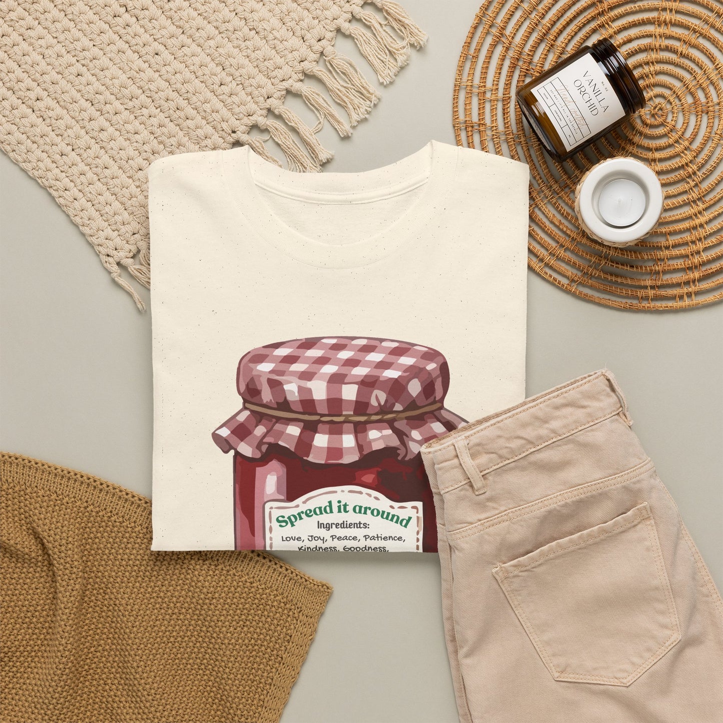 Fruit Of The Spirit Graphic Tee — Vintage Preserves "Spread it Around" T‑Shirt Galations