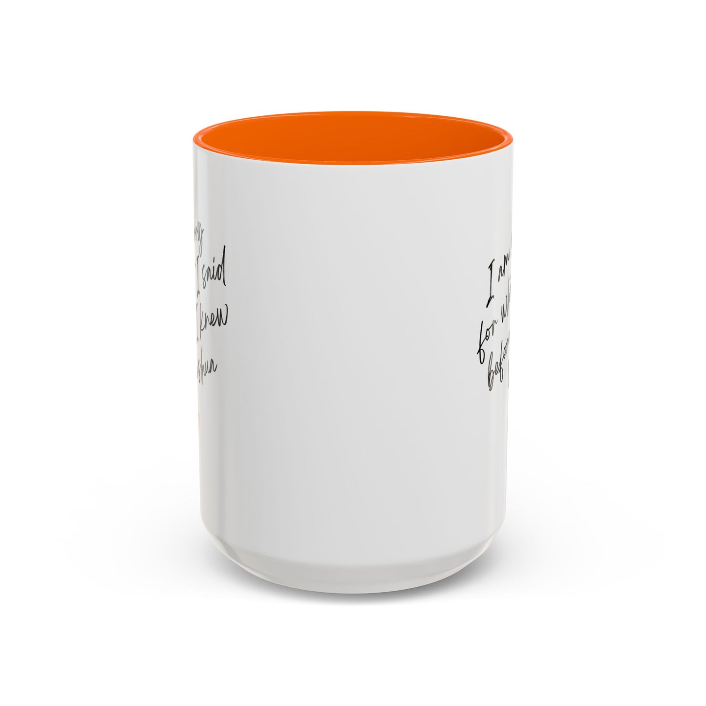 I'm Sorry (Yeshua) Accent Coffee Mug (11, 15oz)