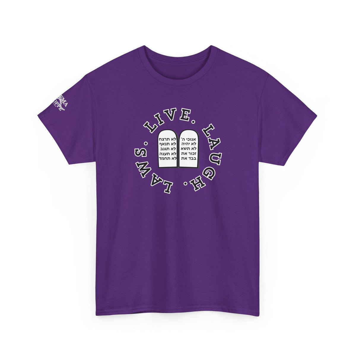 Live Laugh Laws T‑Shirt — Legal Humor Tee with Open Book Graphic