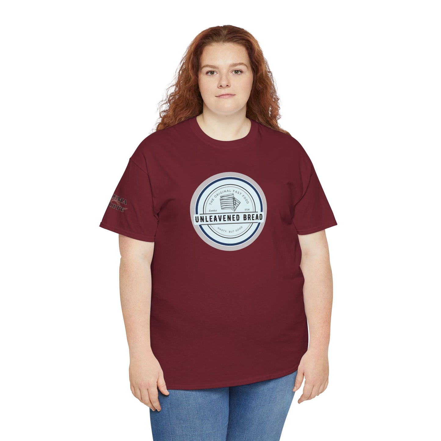 Unleavened Bread Matzo T-Shirt — "Hasty but Good" Passover Biblical Humor Tee