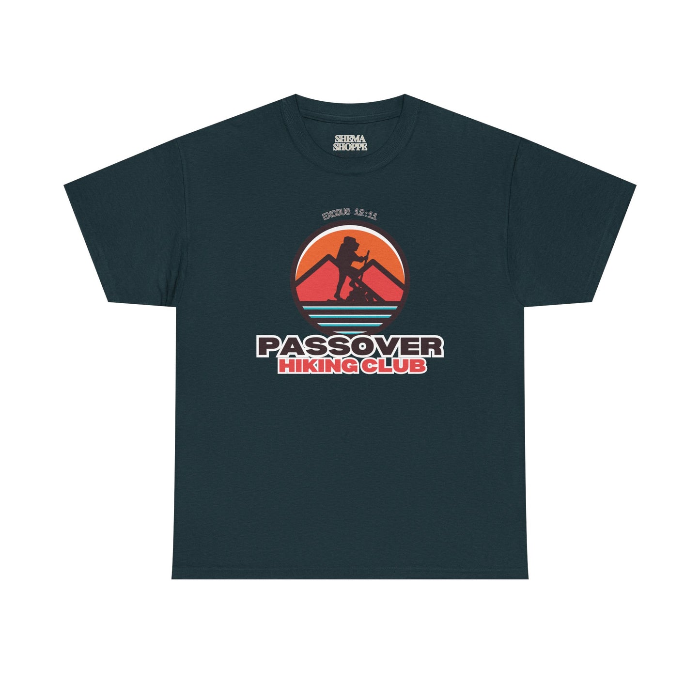 Passover Hiking Club Unisex Tee - Exodus 12:11 T-Shirt Cotton