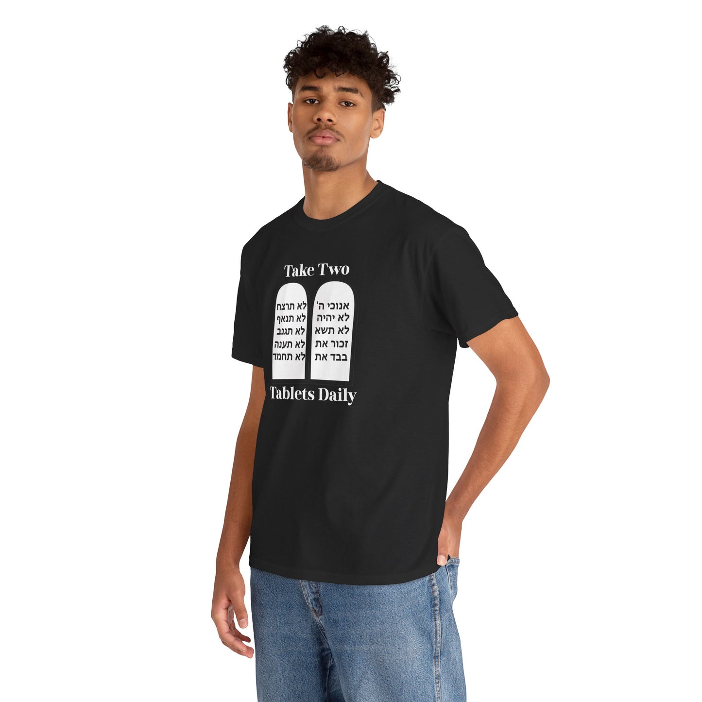 Unisex Tee Take Two Tablets Daily Commandments Shirt