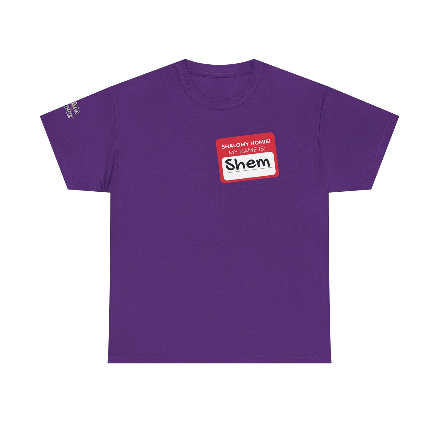Personalizable Shalomy Homies! Name Tag Unisex Heavy Cotton Tee