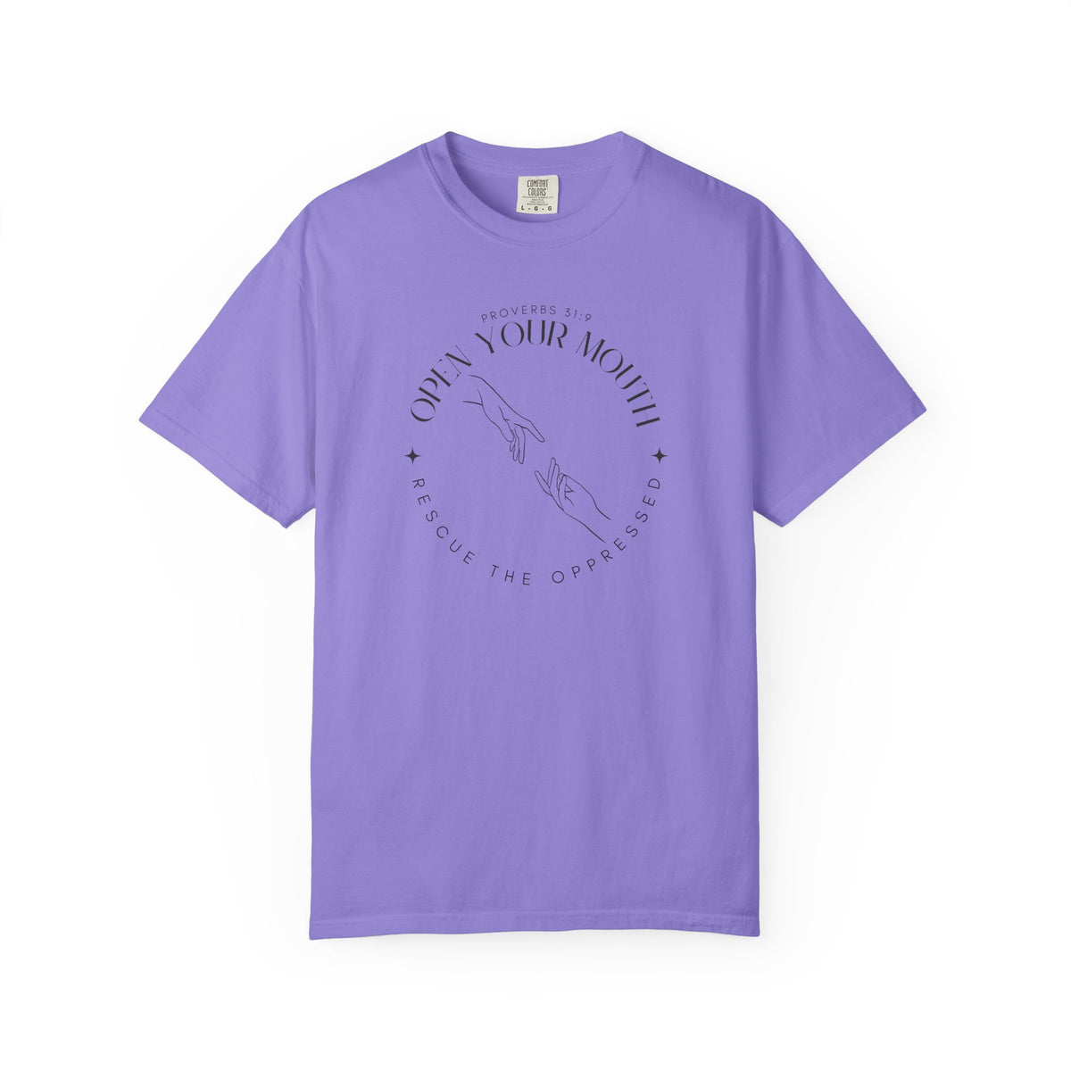 Proverbs 31:9 Unisex T-shirt - Speak Up Against Human Trafficking - 100% Cotton