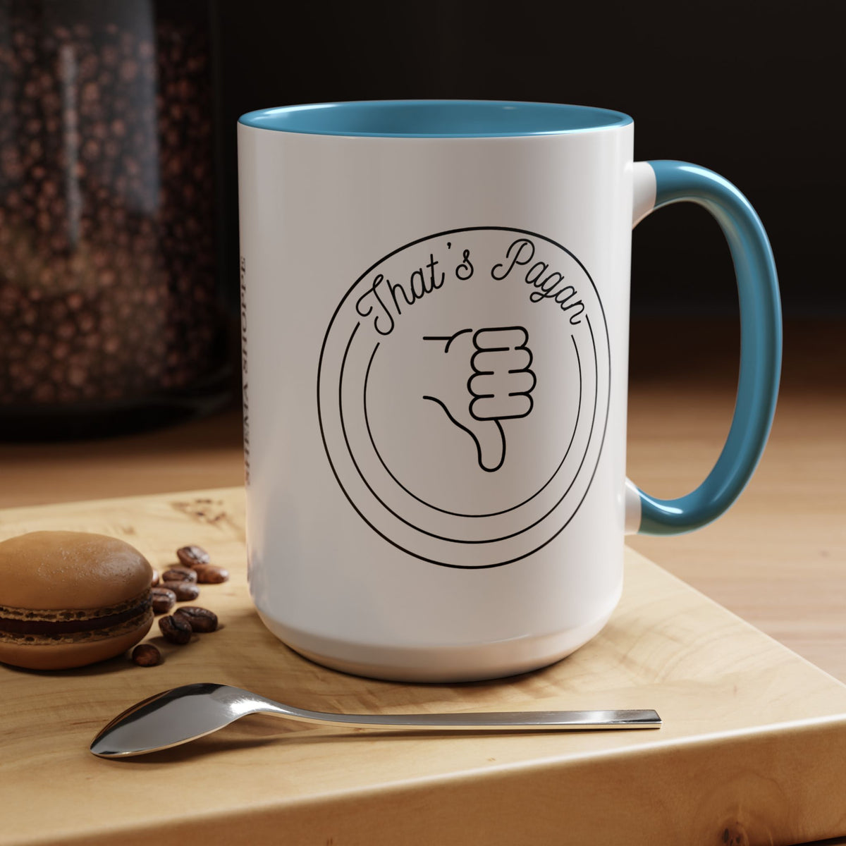 That's Pagan Thumbs Down Accent Coffee Mug