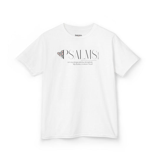 Psalm 91 Kids Tee — Cute Faith-Based Children's T-Shirt