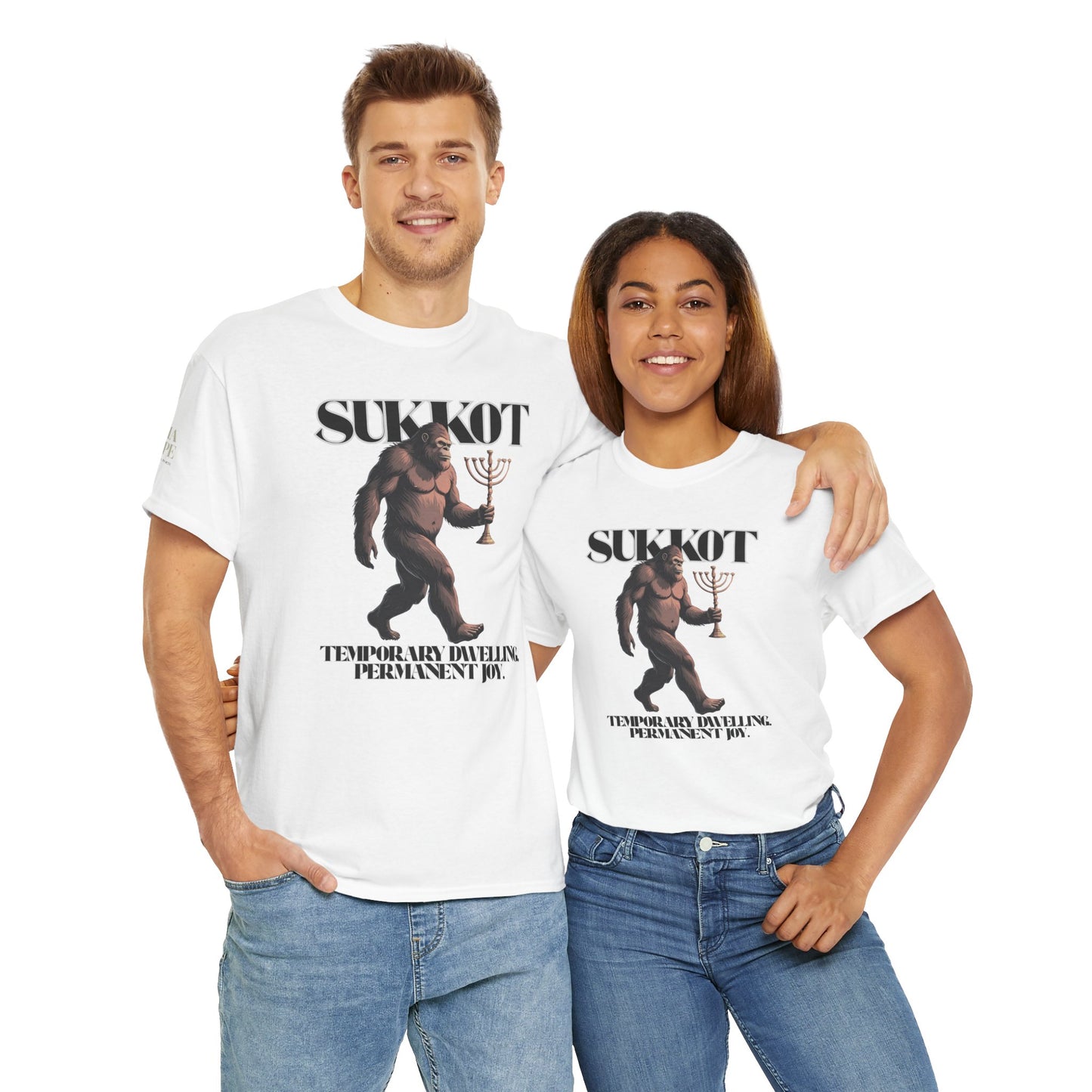 Sukkot Bigfoot Menorah Legendary Joy Shirt