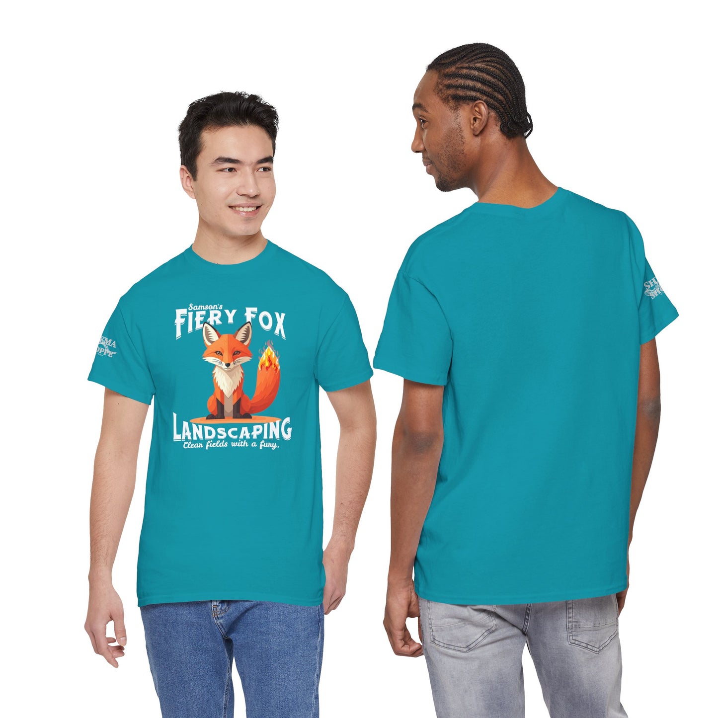 Fiery Fox Landscaping Unisex Heavy Cotton Tee - dark shades