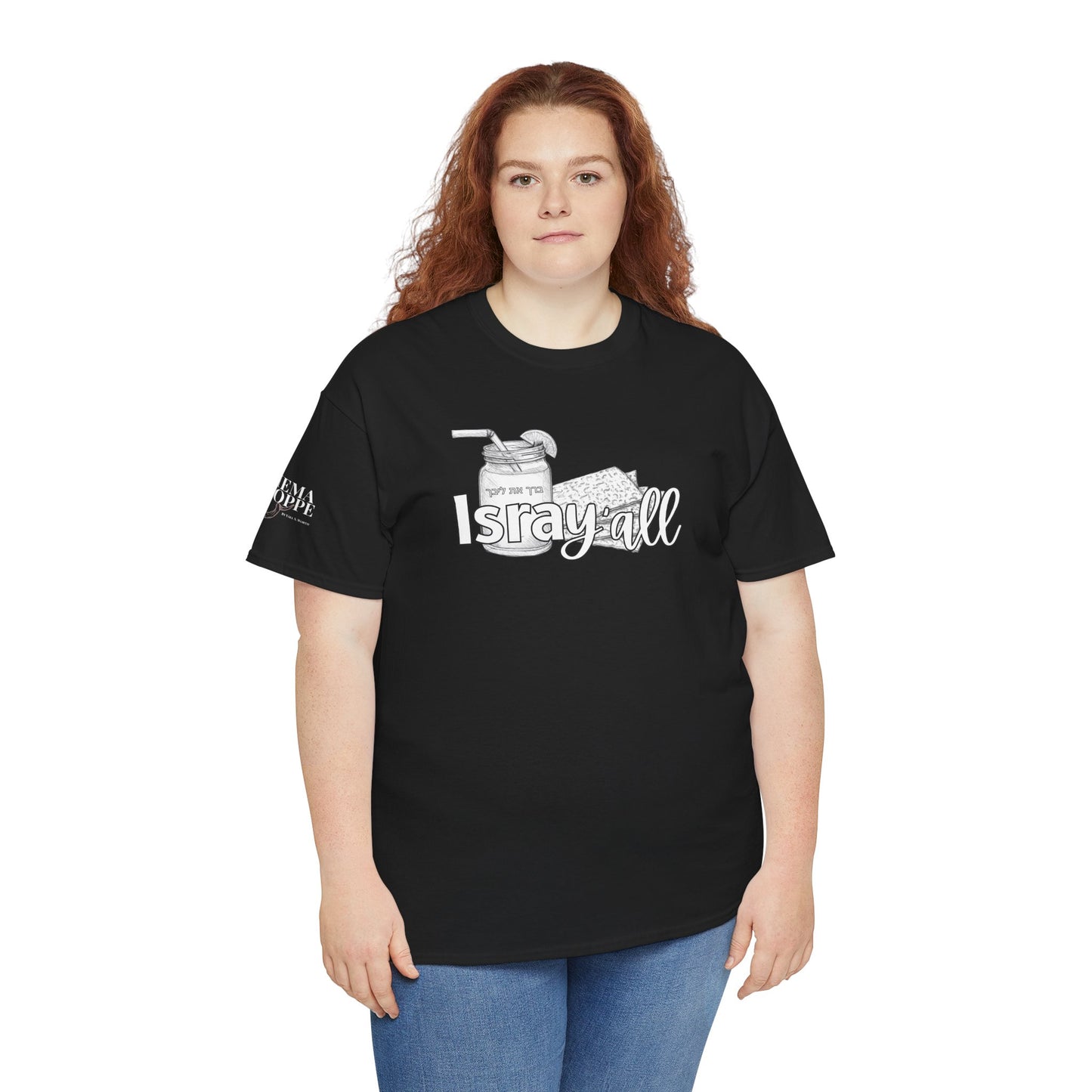 IsraY'all Southern Hebrew Mix Ice Tea Matzo Funny Cotton Tee Shirt