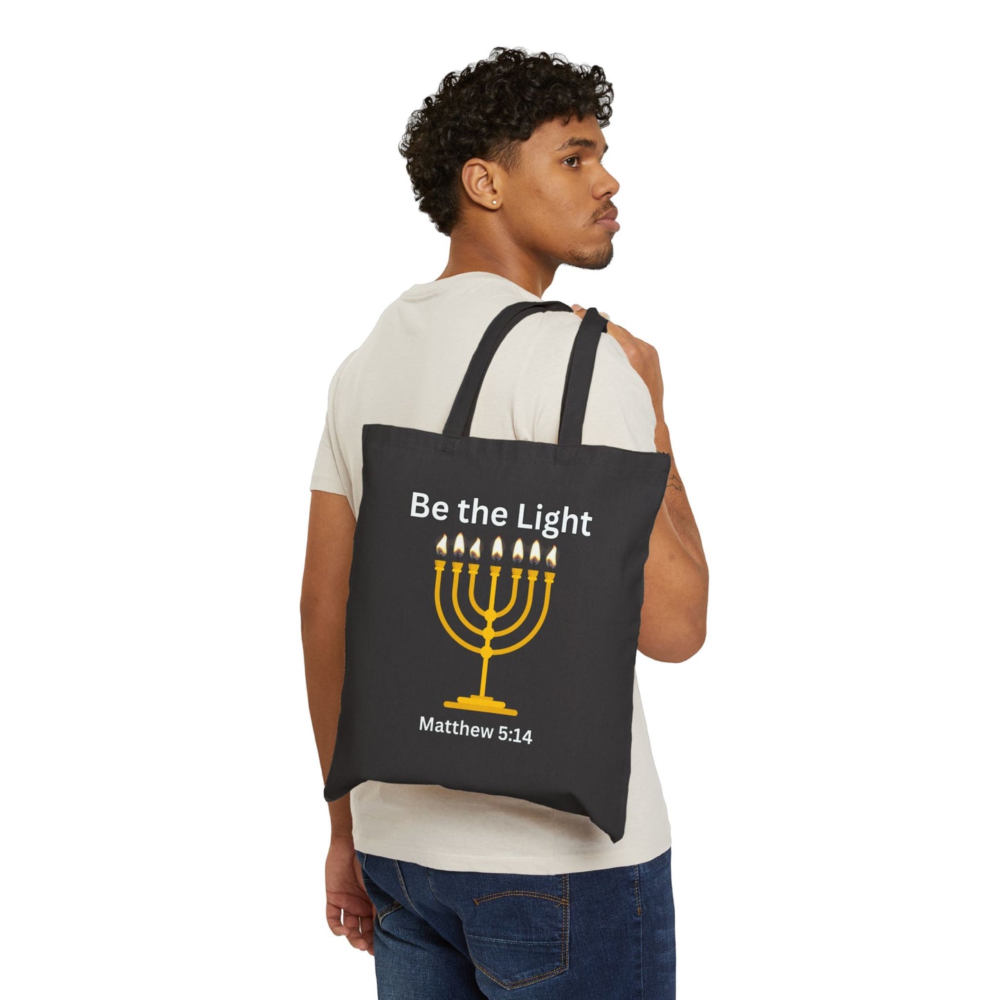 Be the Light- Cotton Canvas Tote Bag