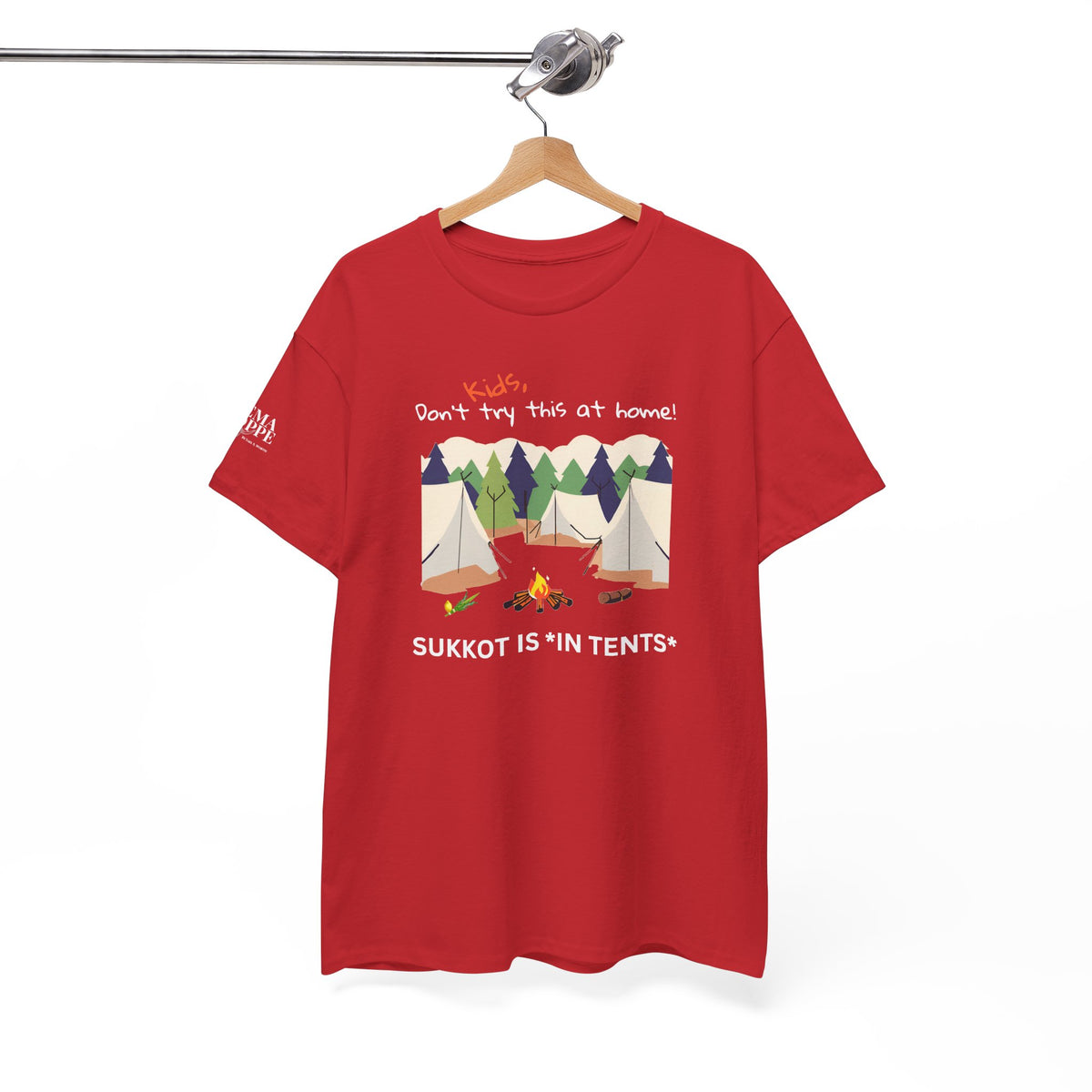 Kids, Don't Try This At Home Sukkot Shirt (dark colors)