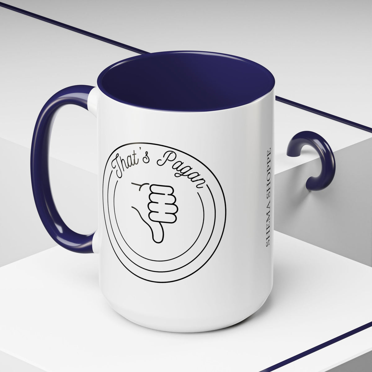 That's Pagan Thumbs Down Accent Coffee Mug