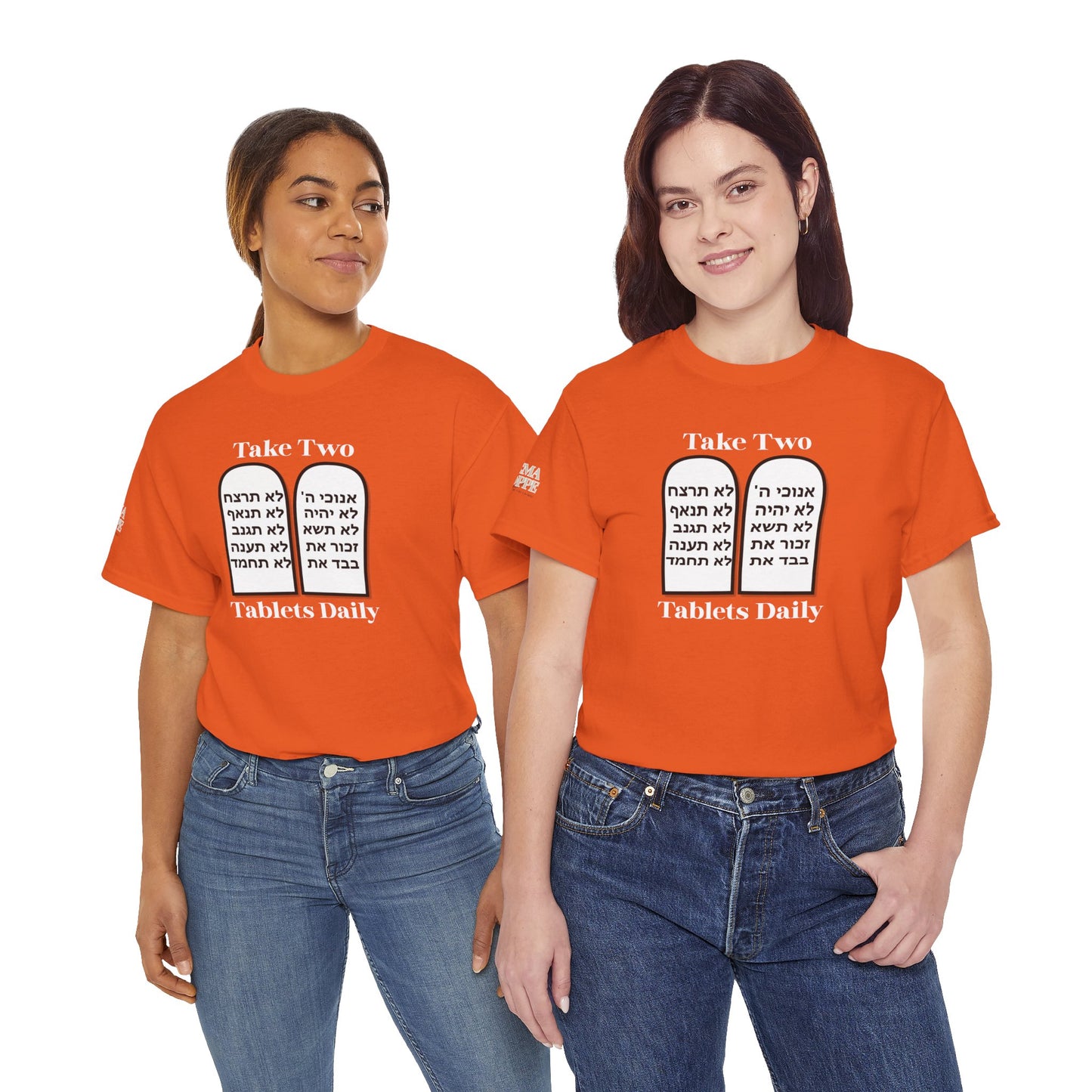 Unisex Tee Take Two Tablets Daily Commandments Shirt