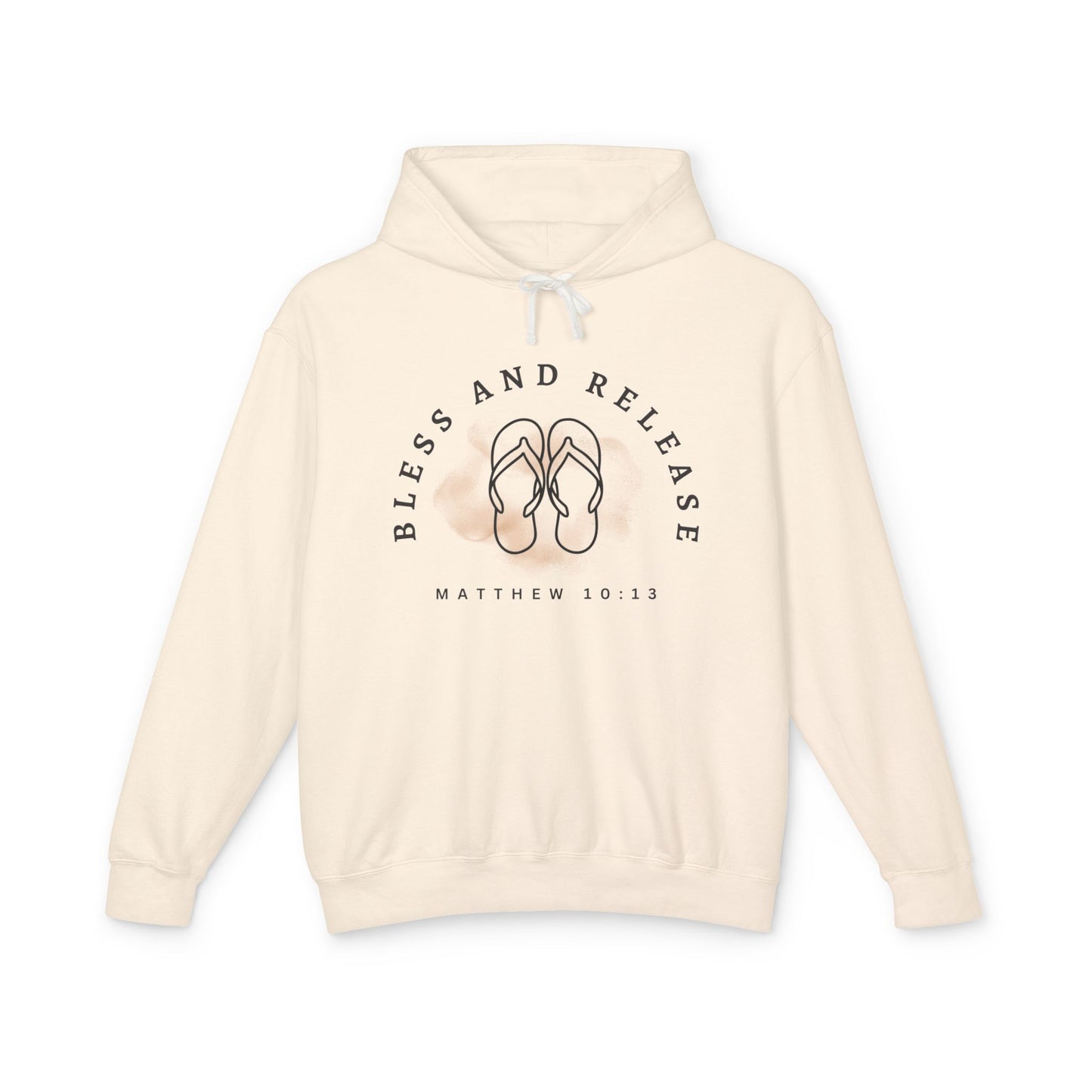 Bless and Release Unisex Lightweight 100% Cotton Hooded Sweatshirt