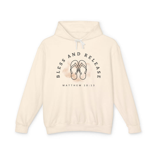 Bless and Release Unisex Lightweight 100% Cotton Hooded Sweatshirt
