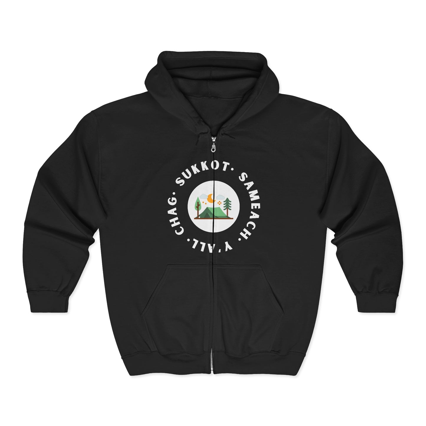 Chag Sukkot Unisex Heavy Blend™ Full Zip Hooded Sweatshirt