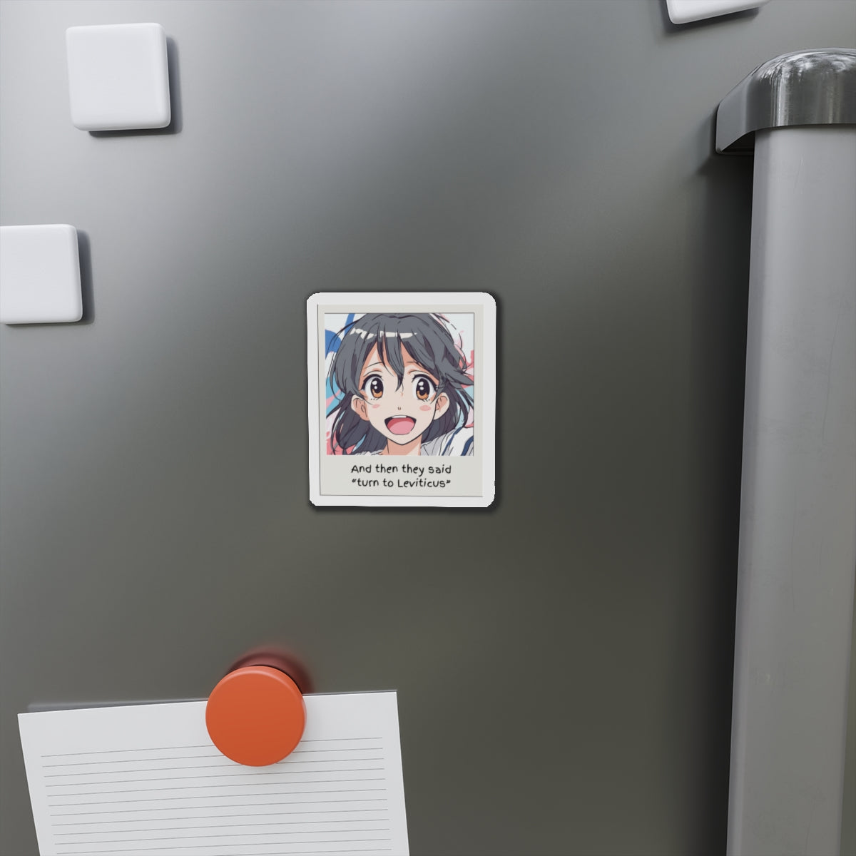 Anime style photo Leviticus Die-Cut Magnets