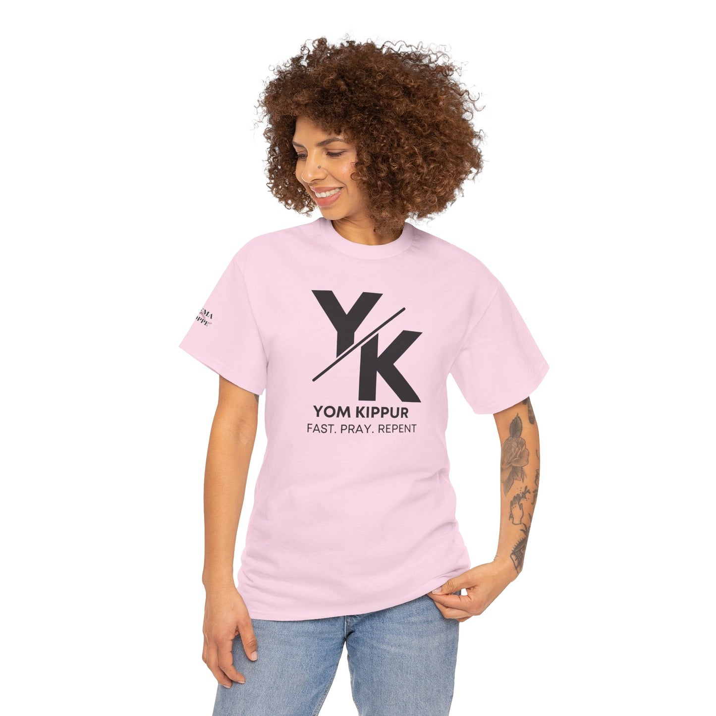 Yom Kippur Tee - "YK" Logo with "Fast. Pray. Repent." Set-Apart Biblical Day of Atonement T-Shirt