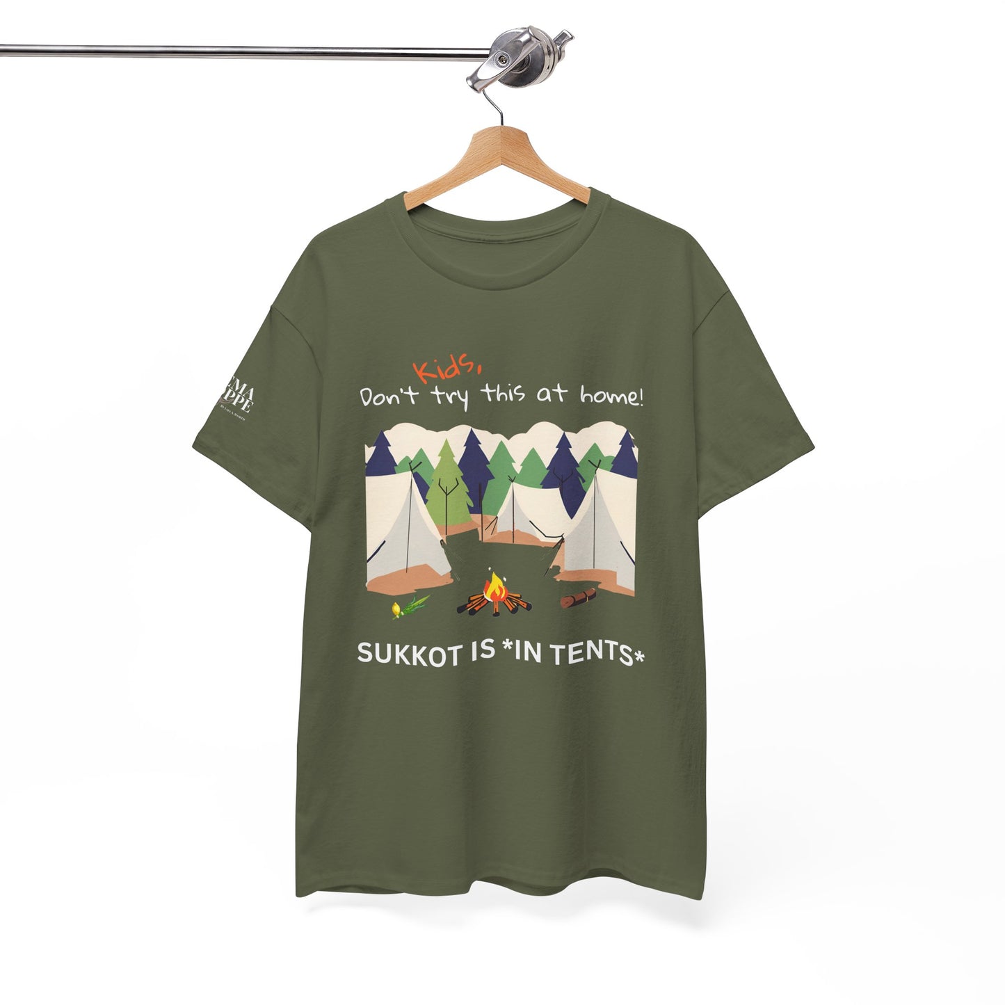 Kids, Don't Try This At Home Sukkot Shirt, dark colors