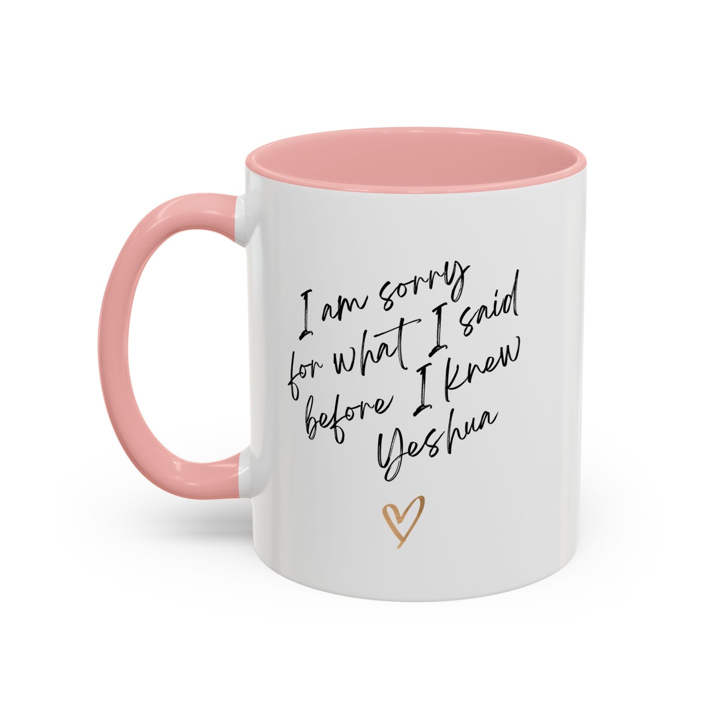 I'm Sorry (Yeshua) Accent Coffee Mug (11, 15oz)