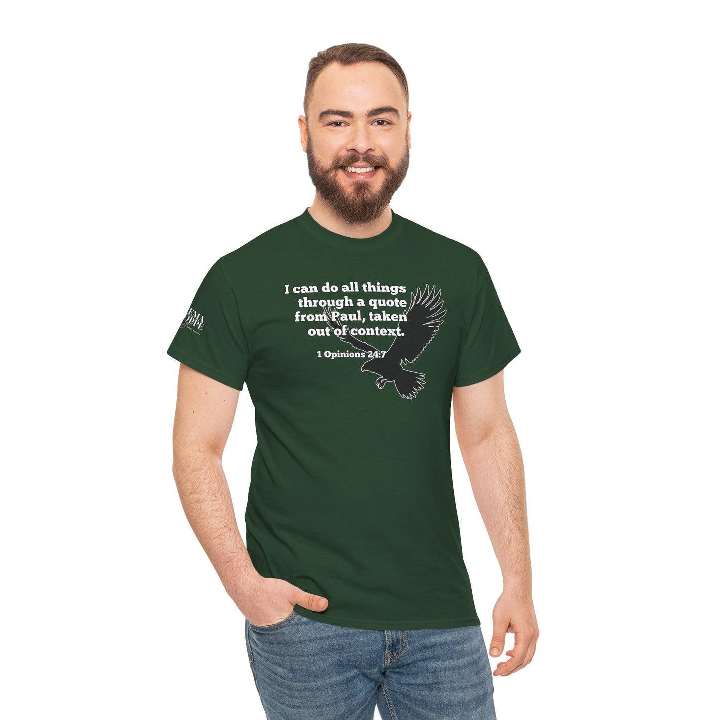 Misquoting Paul Motivational Eagle Tee for Everyday Inspiration, Unisex Tee, Quote T-Shirt, Gifts for Friends, Inspirational Apparel