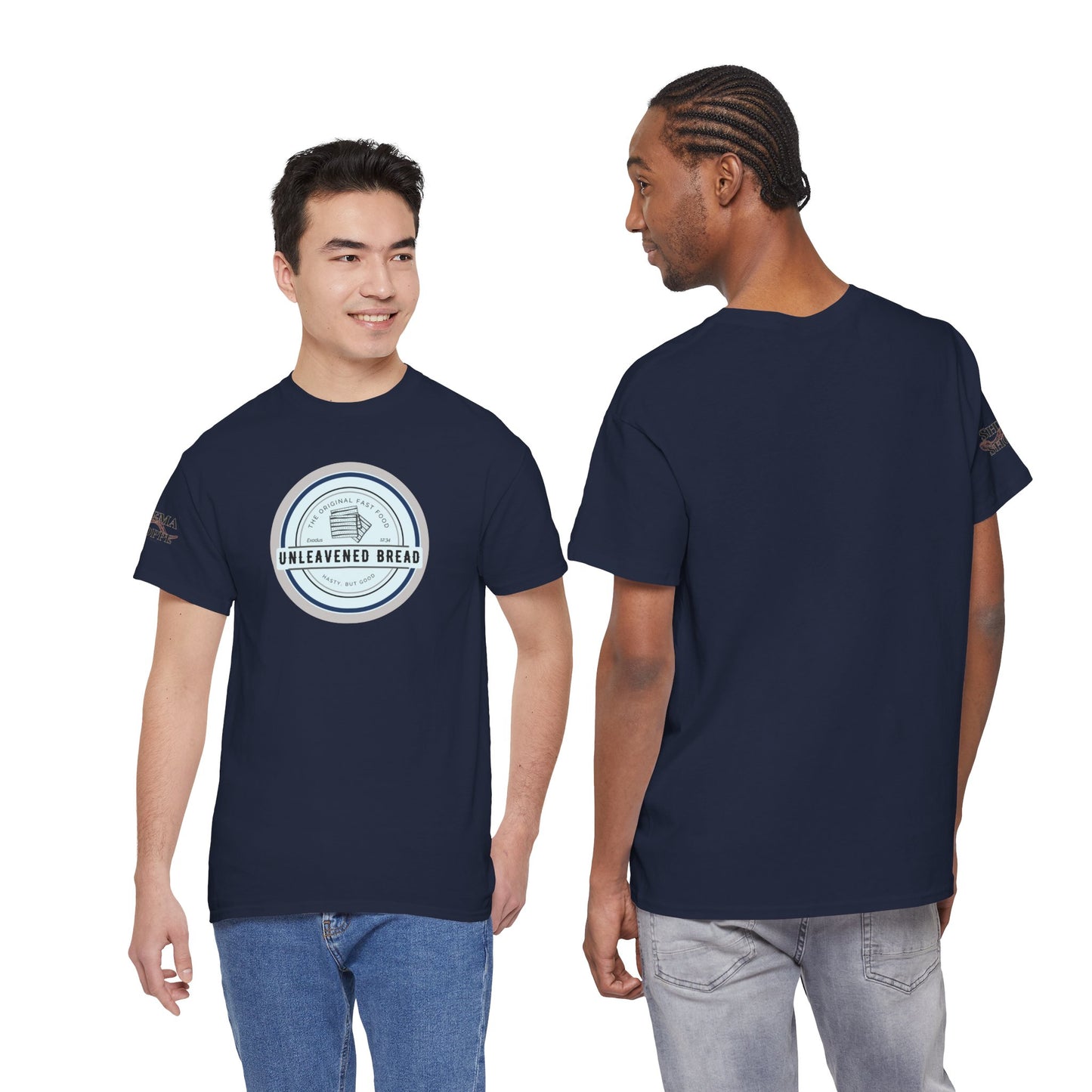 Unleavened Bread Matzo T-Shirt — "Hasty but Good" Passover Biblical Humor Tee