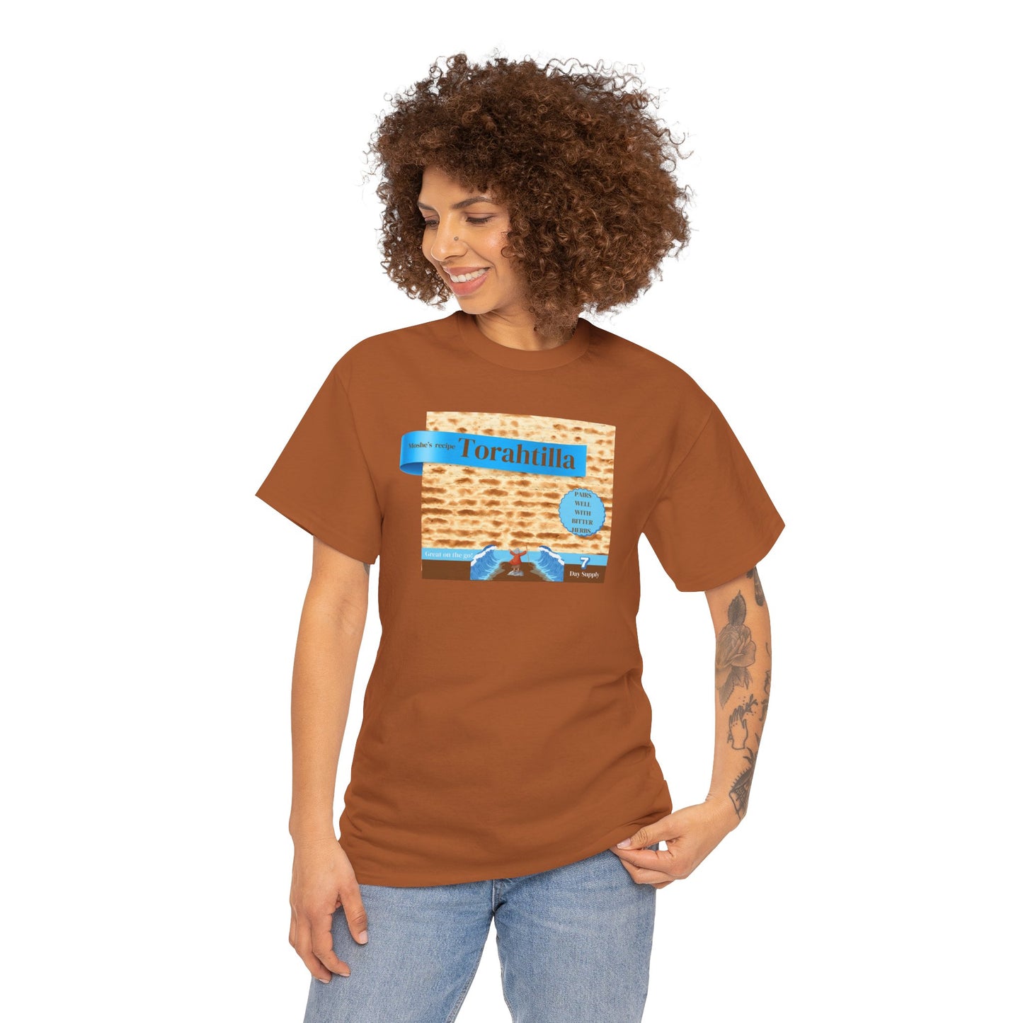 Passover Matzo Unisex Tee - Moshe's Recipe Torahtillas Cotton Funny Shirt