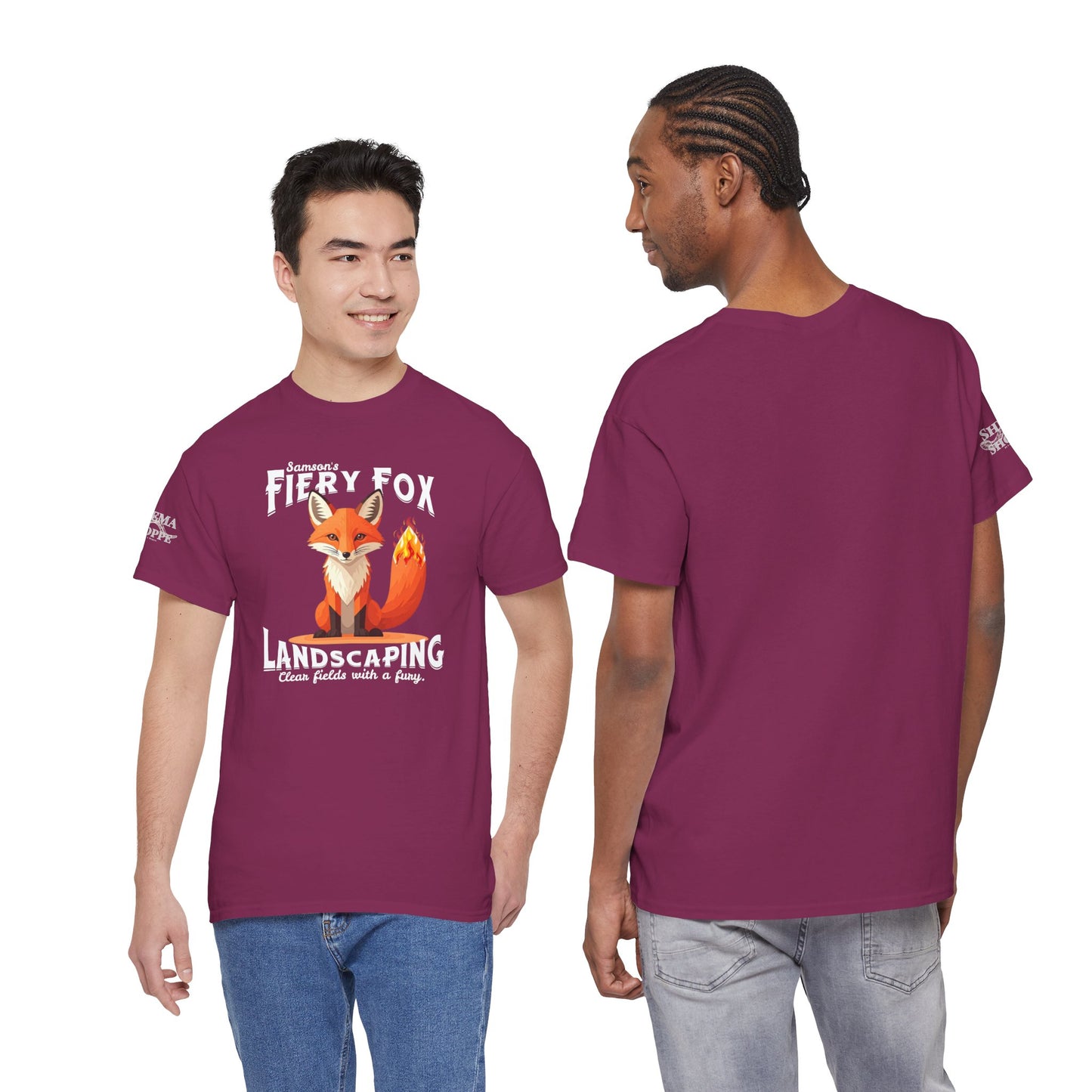 Fiery Fox Landscaping Unisex Heavy Cotton Tee - dark shades