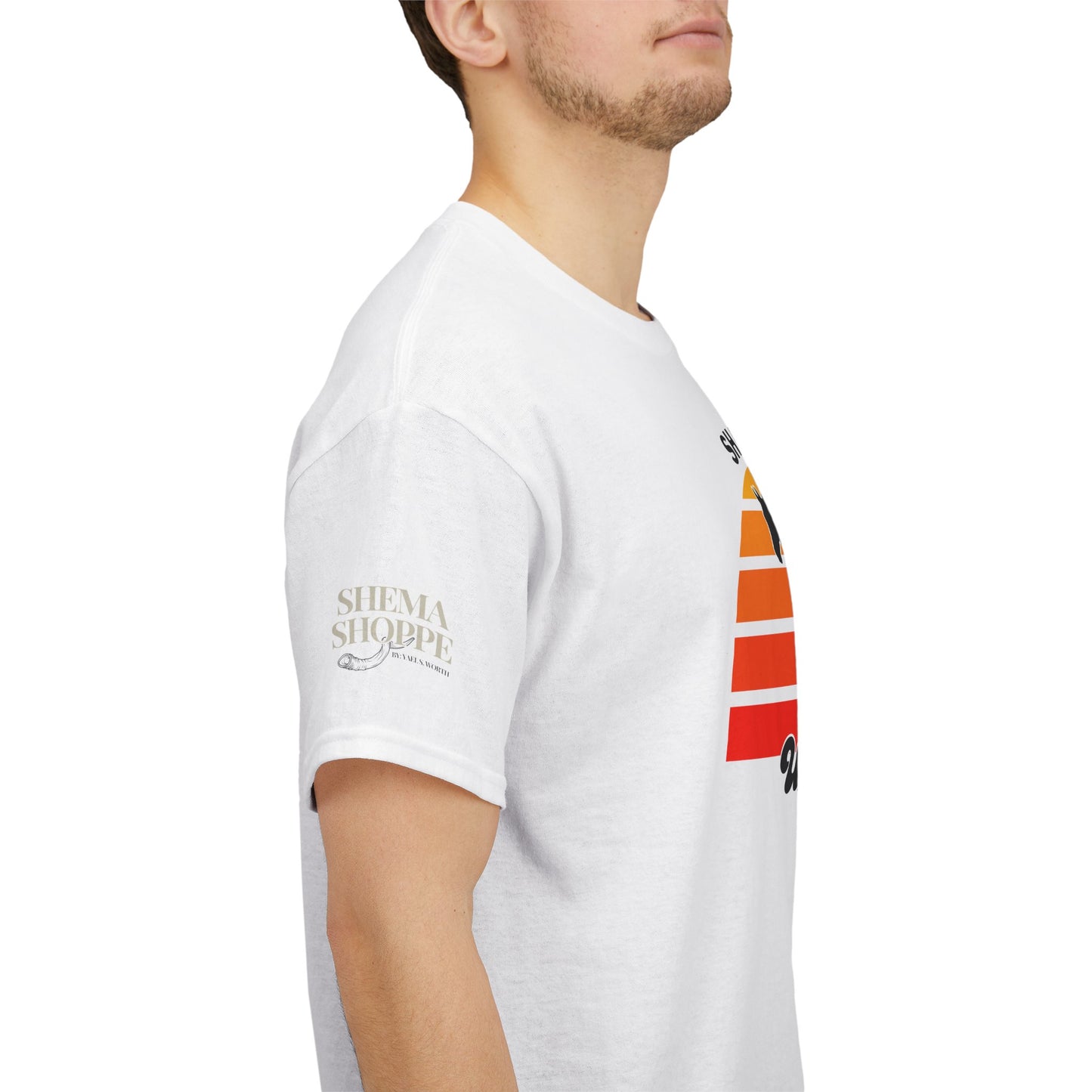 Shabbat Unbridled Joy Tee — Retro Horse Sabbath Sunset T‑Shirt