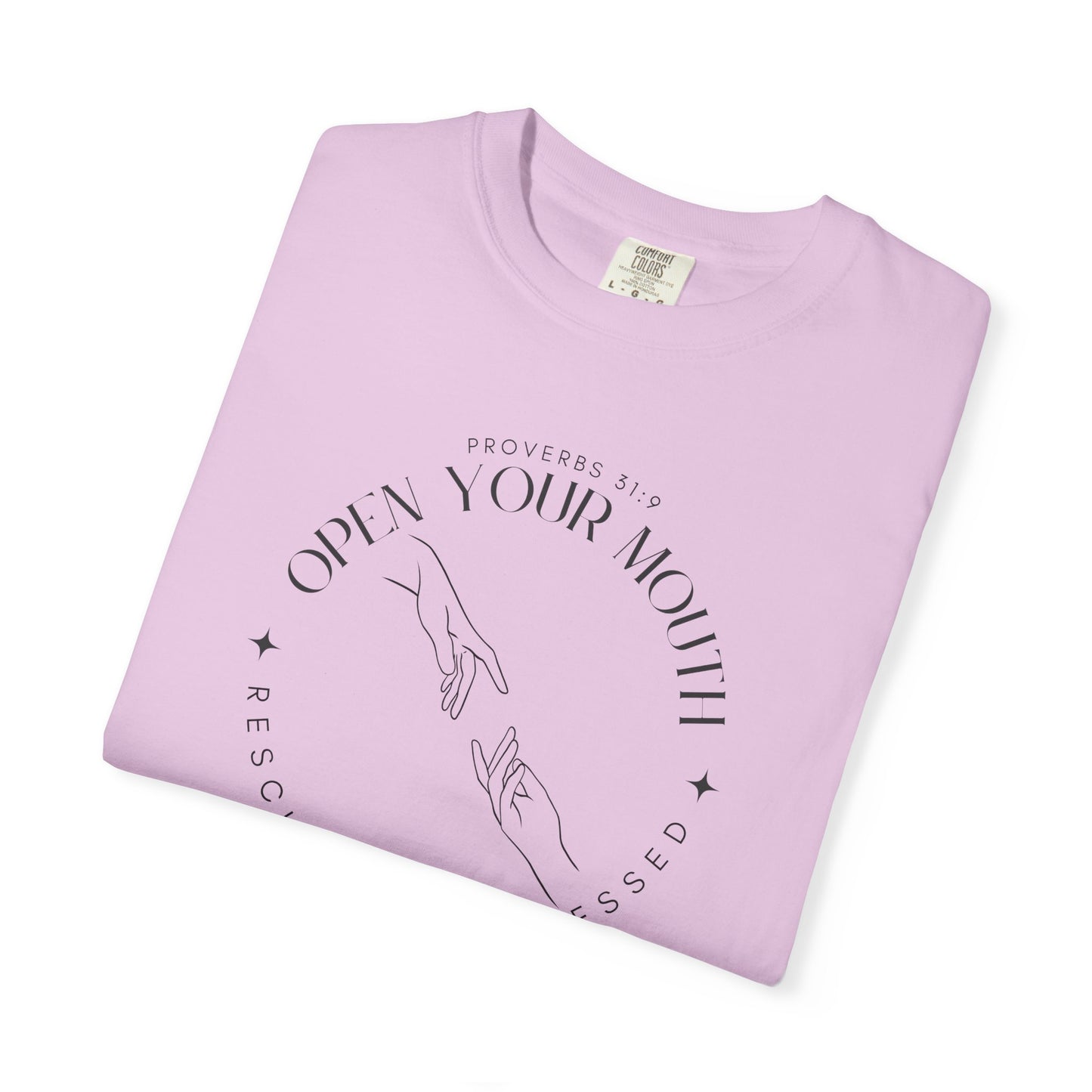 Proverbs 31:9 Unisex T-shirt - Speak Up Against Human Trafficking - 100% Cotton