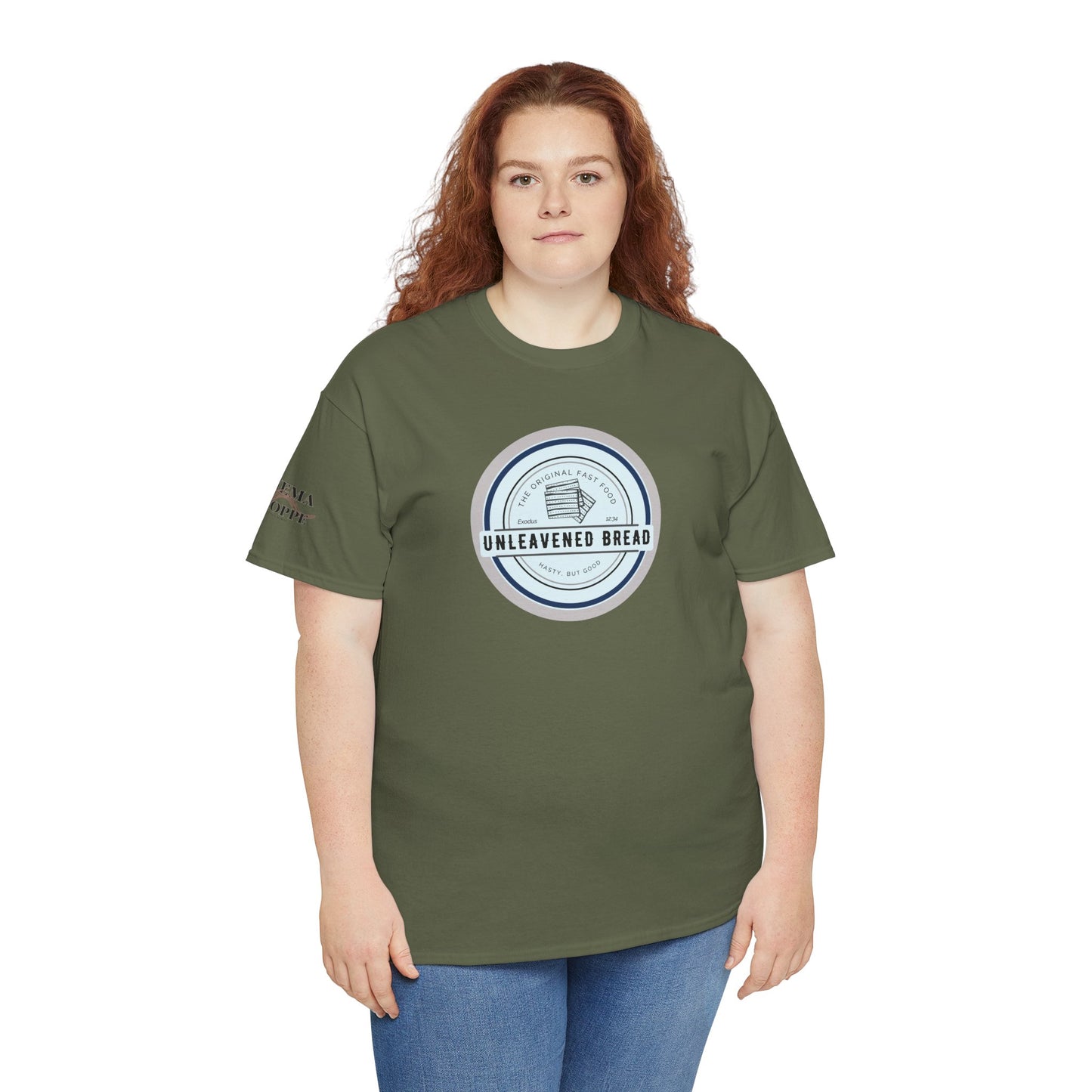 Unleavened Bread Matzo T-Shirt — "Hasty but Good" Passover Biblical Humor Tee