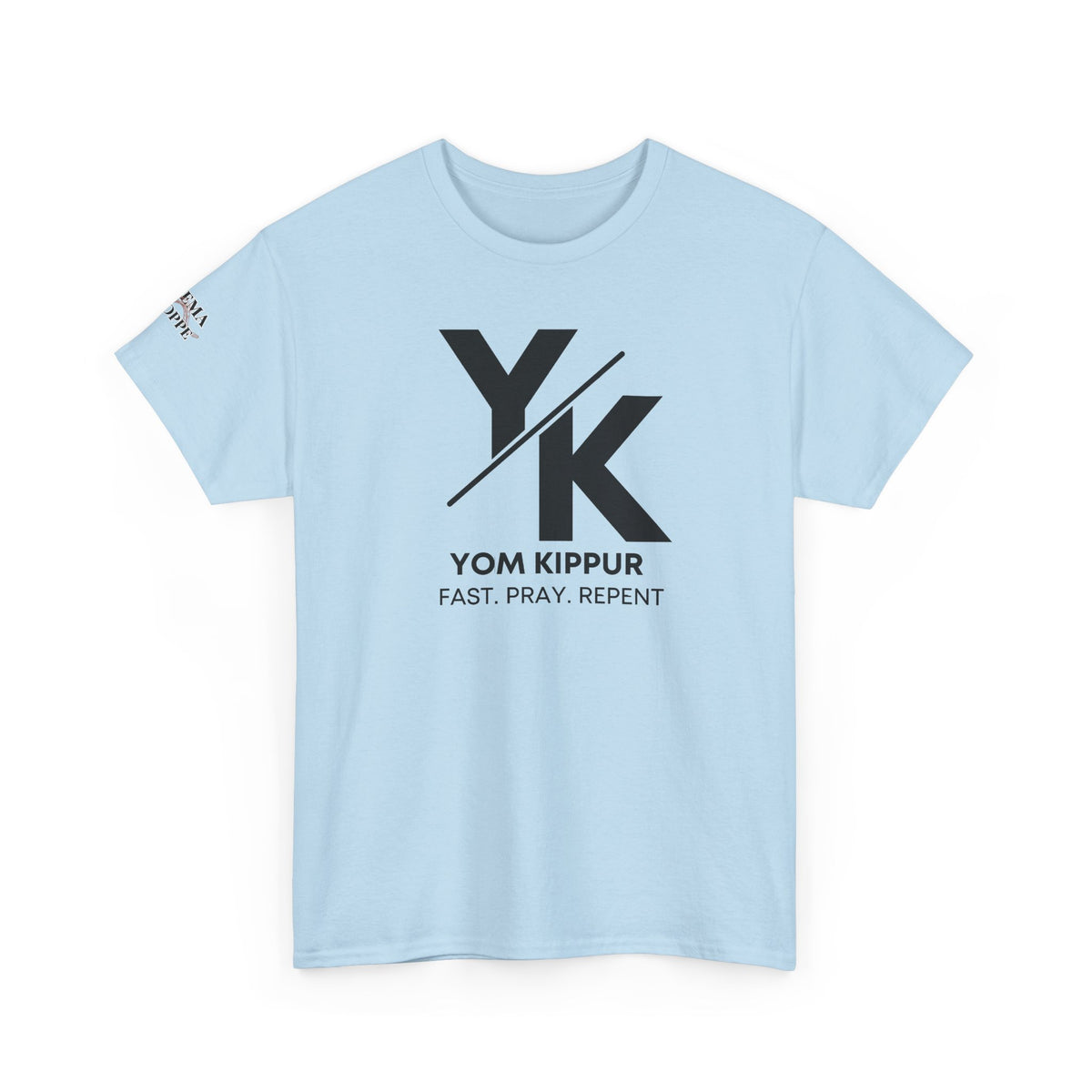 Yom Kippur Tee - "YK" Logo with "Fast. Pray. Repent." Set-Apart Biblical Day of Atonement T-Shirt