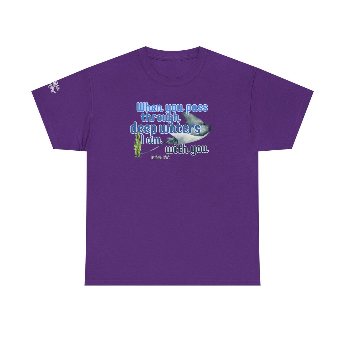 When You Pass Through Deep Waters Tee — Isaiah 43:2 Inspirational Christian T-Shirt