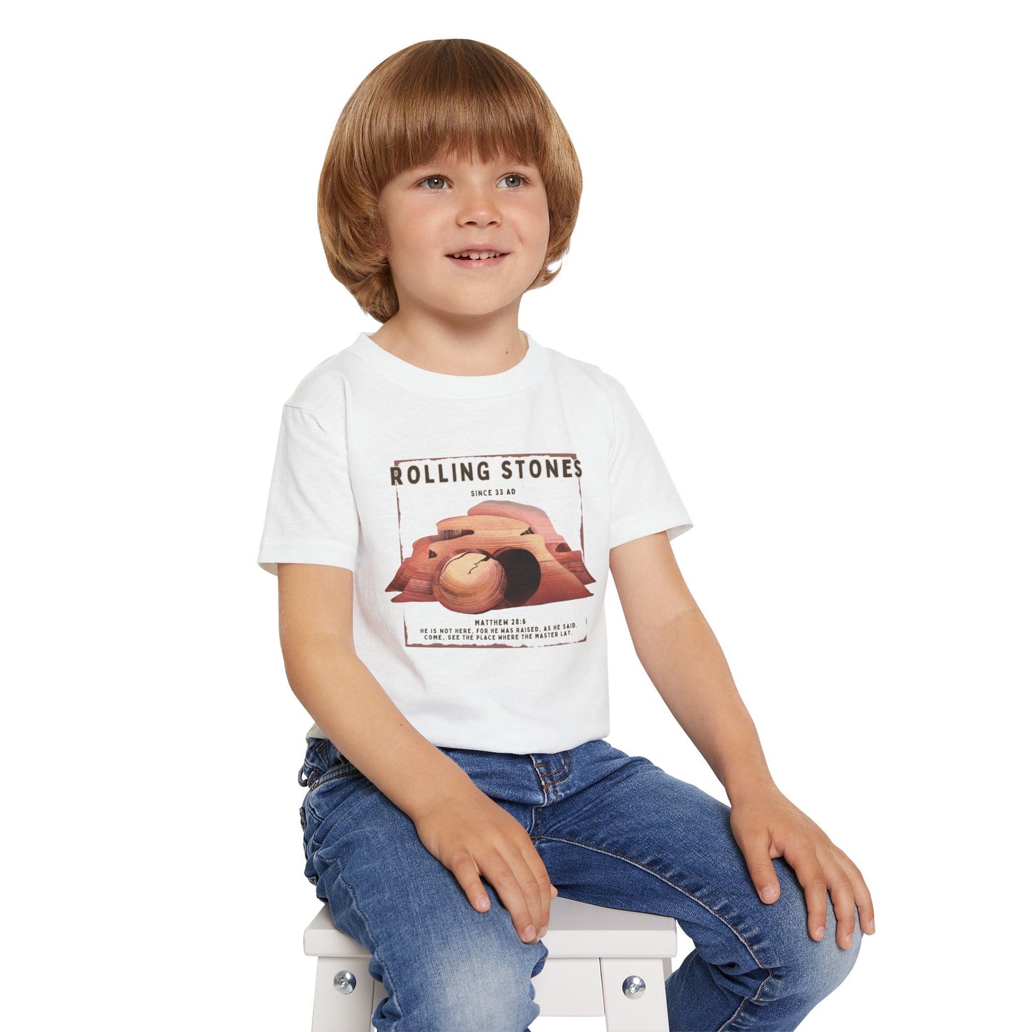 Toddler T-Shirt — Rolling Stones Since 33 AD Desert Biblical Graphic Tee