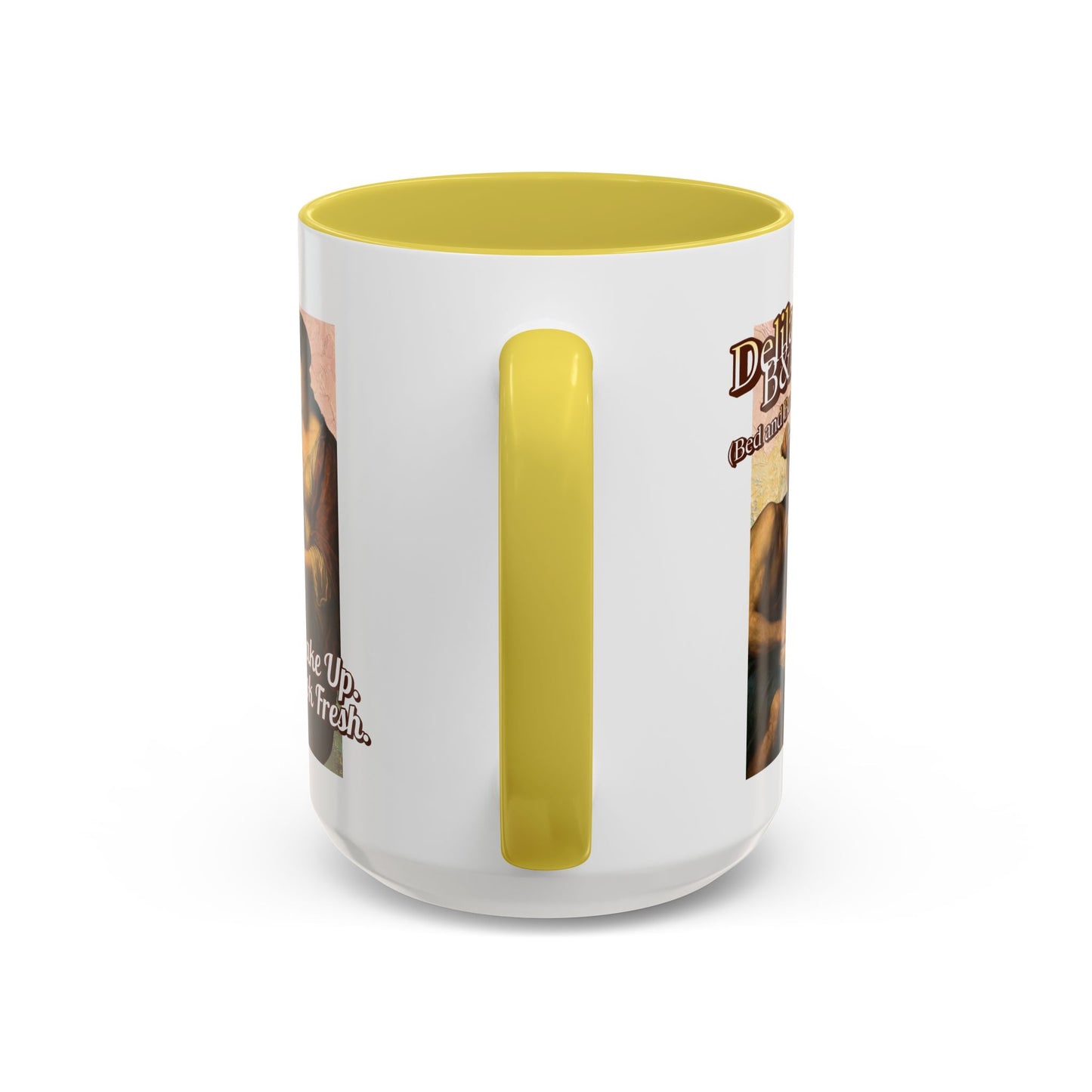 Funny Vintage Sampson Delilah's B&B Coffee Mug Bible Humor