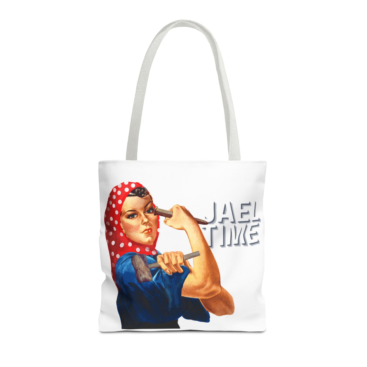 Tote Bag - Jael Time Empowering Design Tent Peg and Hammer Bag
