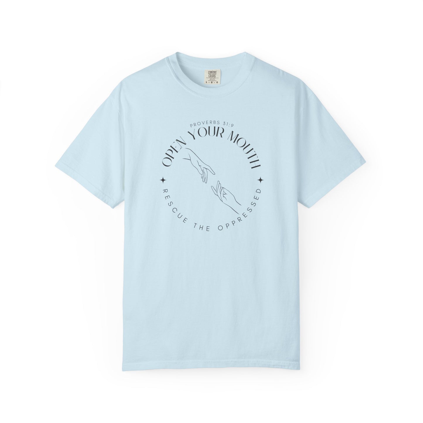 Proverbs 31:9 Unisex T-shirt - Speak Up Against Human Trafficking - 100% Cotton