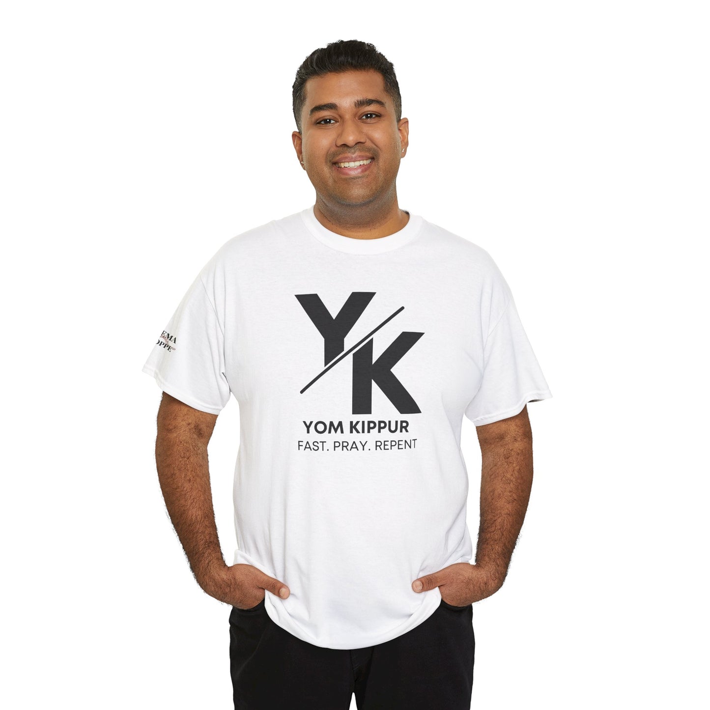 Yom Kippur Tee - "YK" Logo with "Fast. Pray. Repent." Set-Apart Biblical Day of Atonement T-Shirt